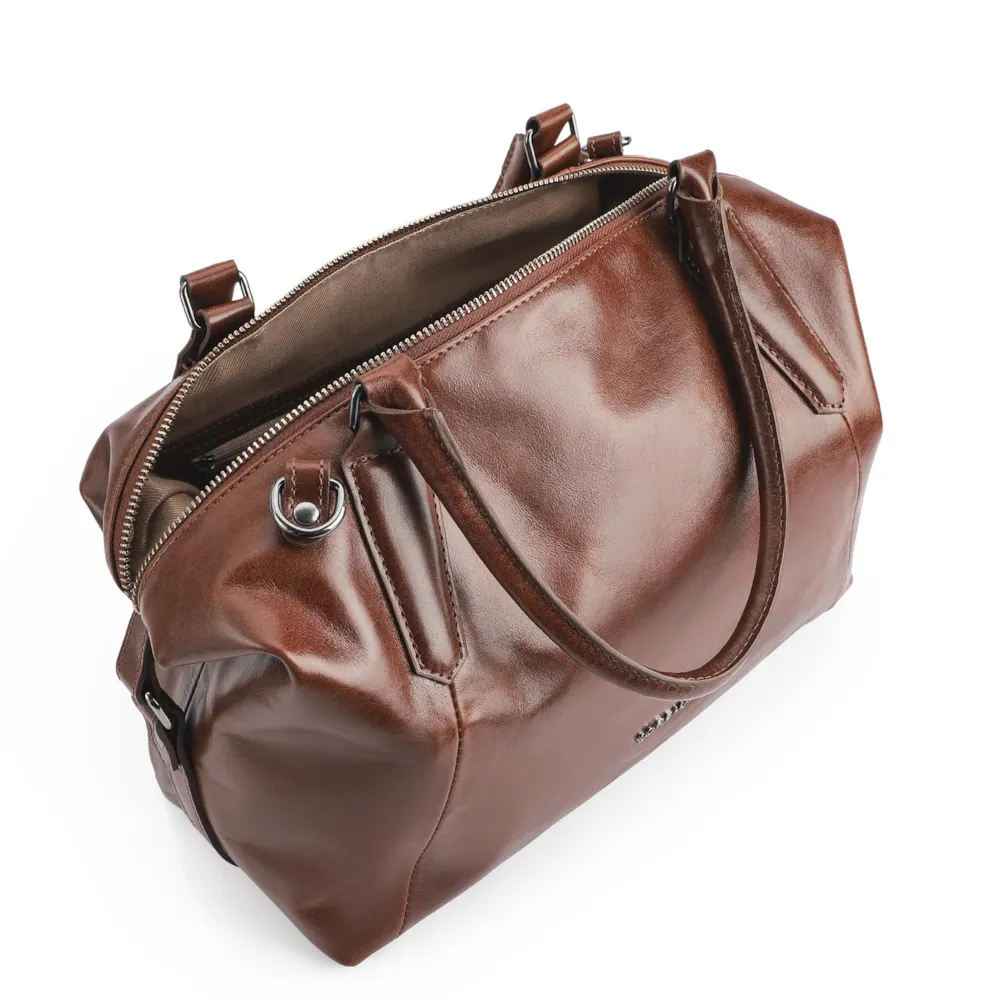 Bolsa Tote Couro Marrom - imagem 4