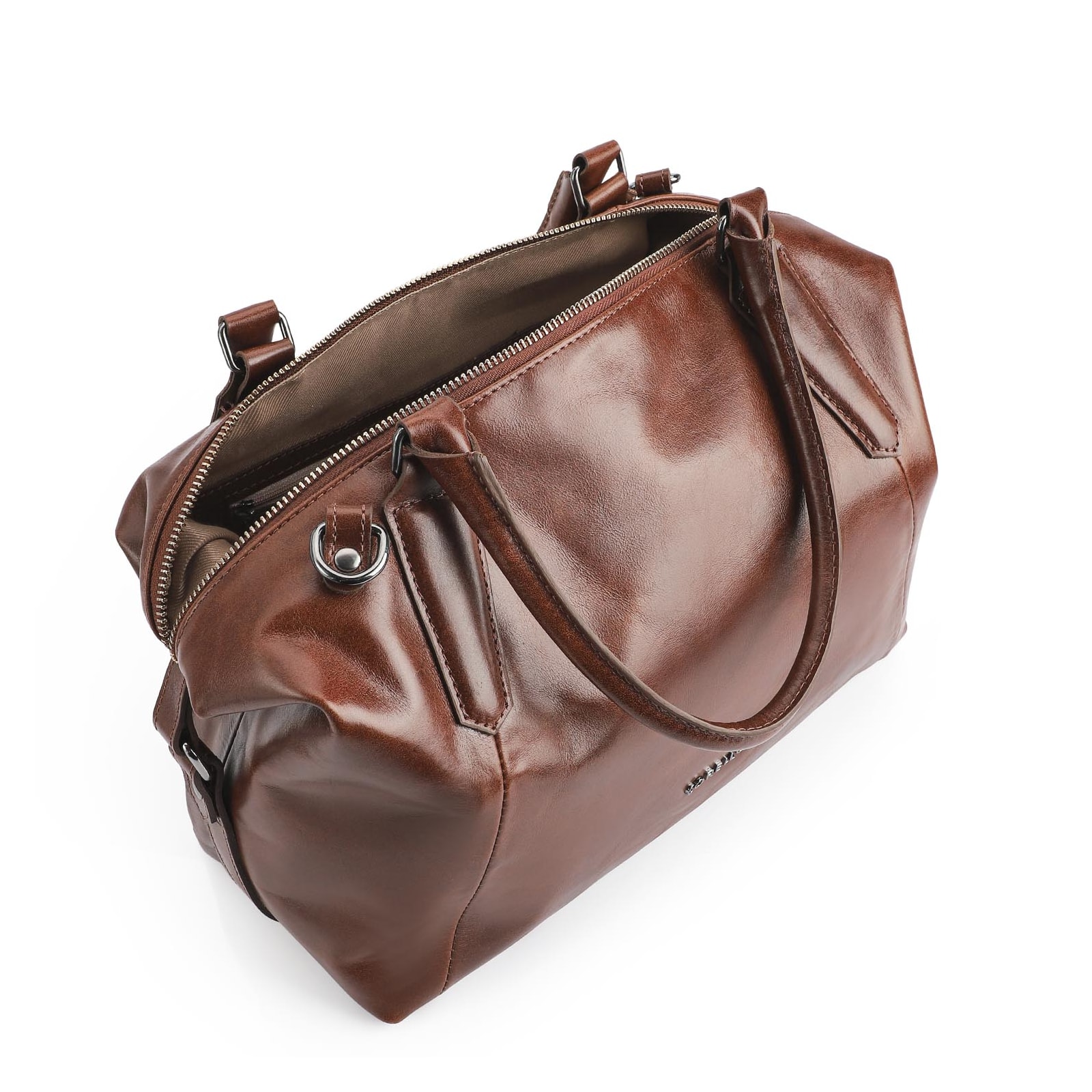Bolsa Tote Couro Marrom