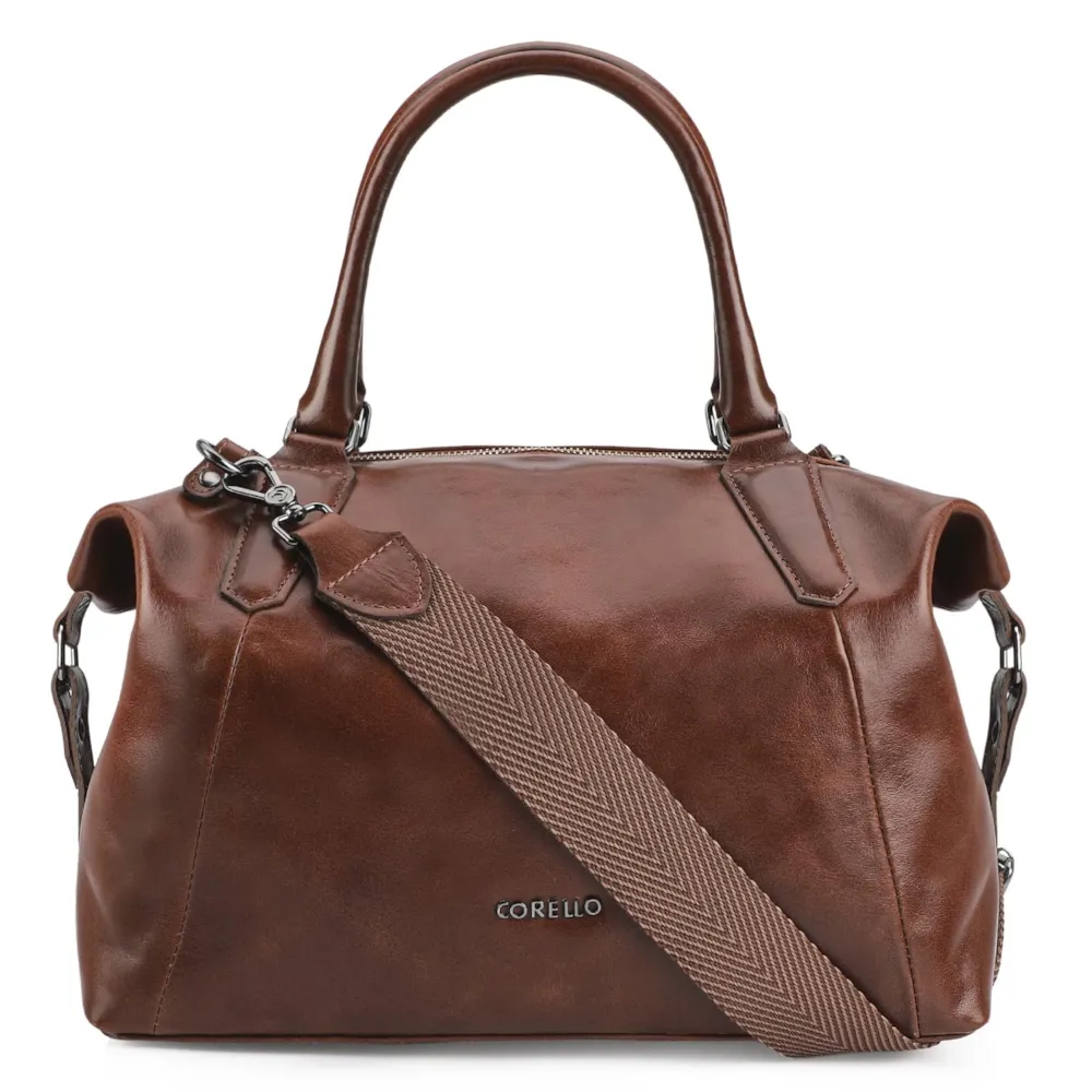 Bolsa Tote Couro Marrom