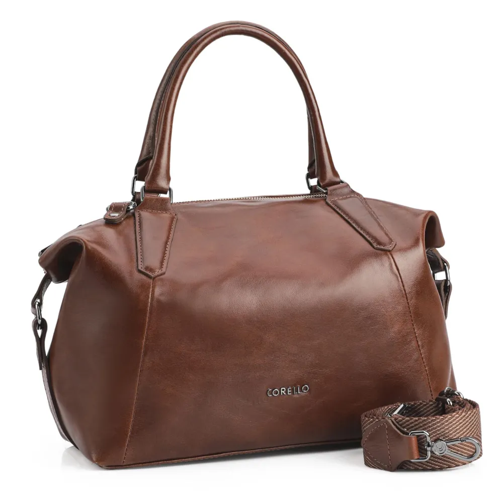 Bolsa Tote Couro Marrom - imagem 2