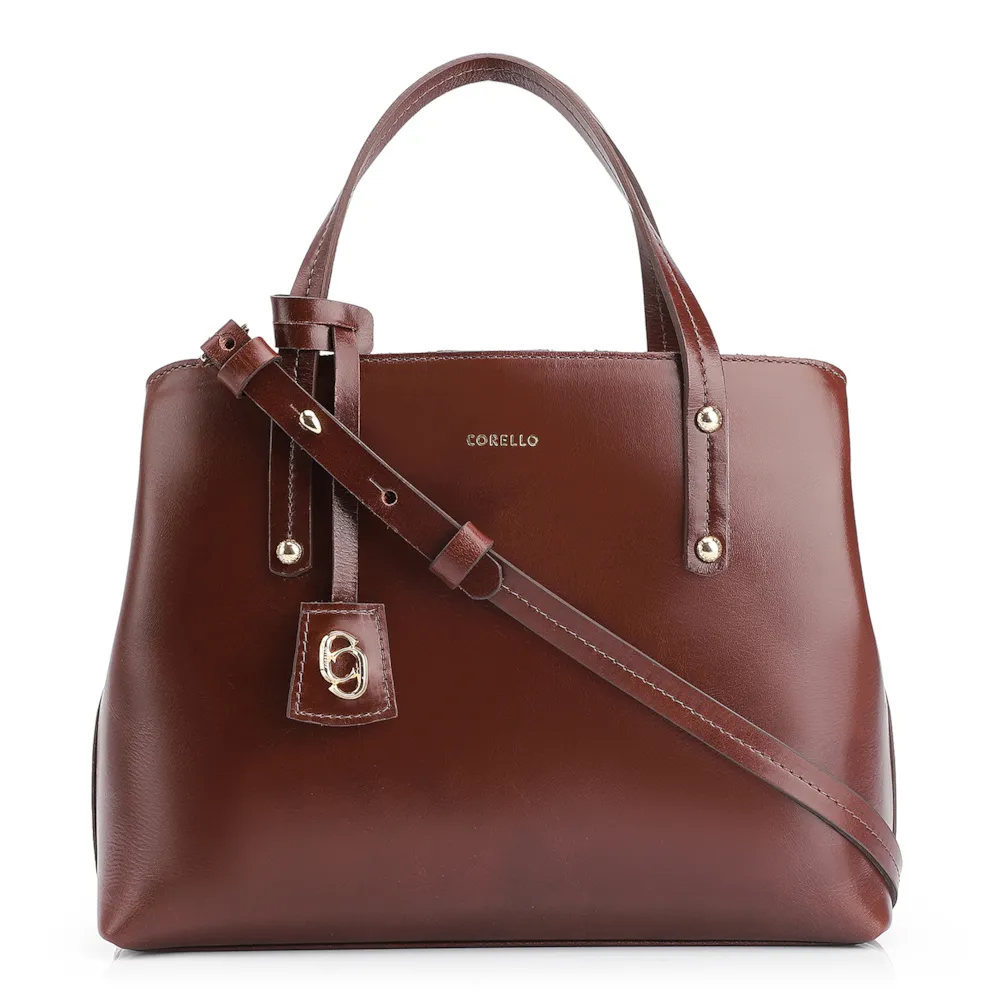 Bolsa Tote Couro Marrom