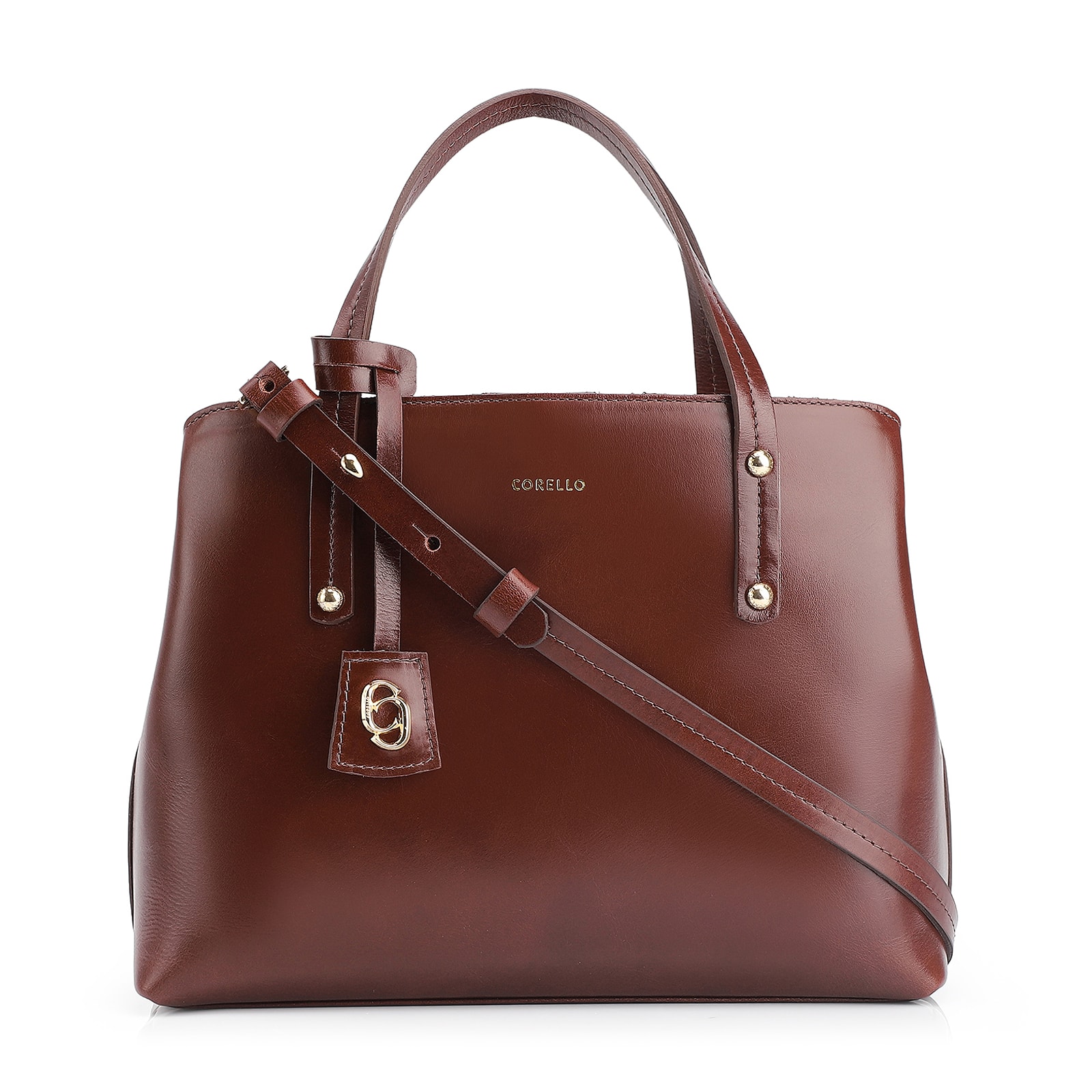 Bolsa Tote Couro Marrom