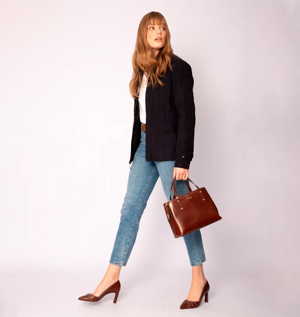 Bolsa Tote Couro Marrom - imagem 10