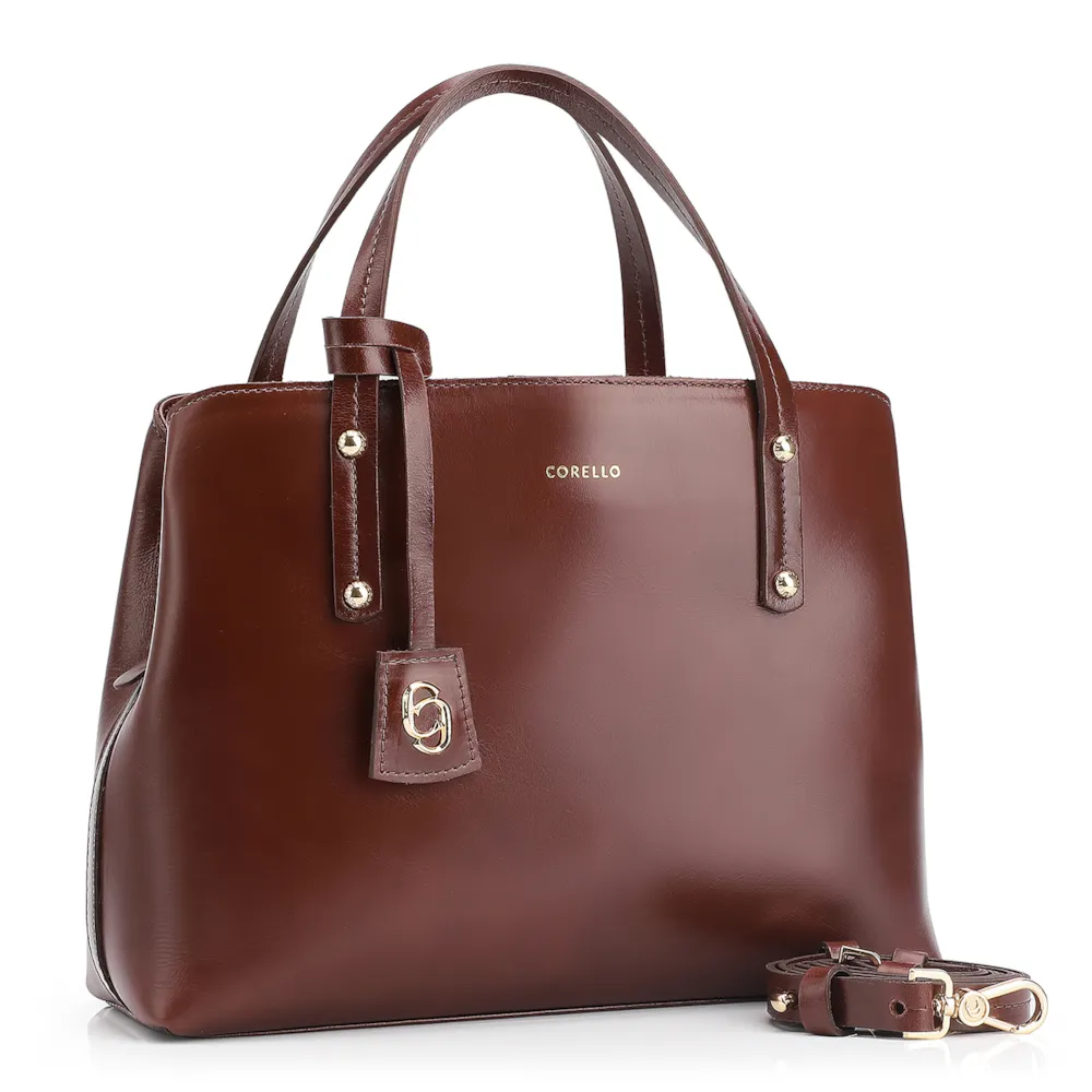 Bolsa Tote Couro Marrom - imagem 3
