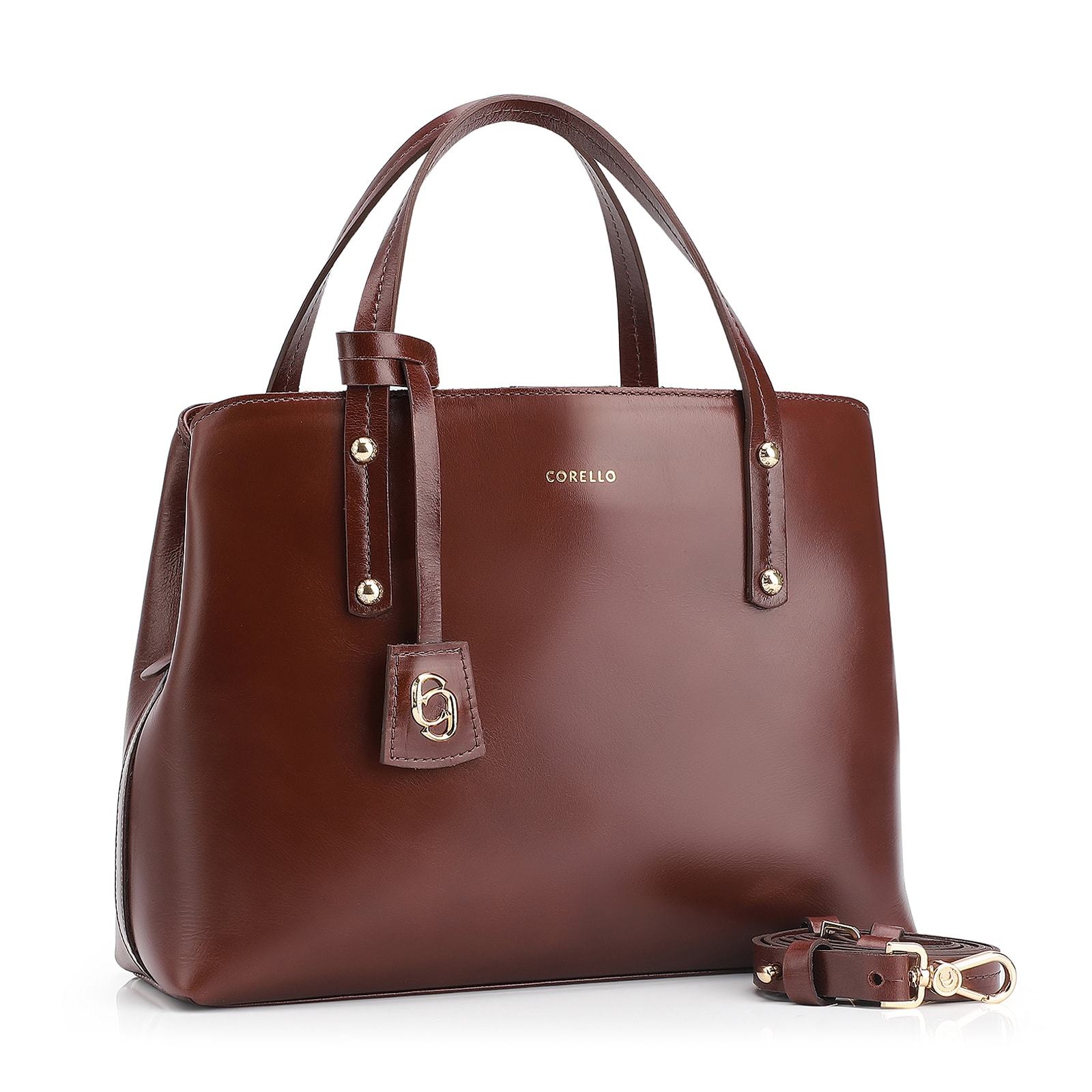 Bolsa Tote Couro Marrom
