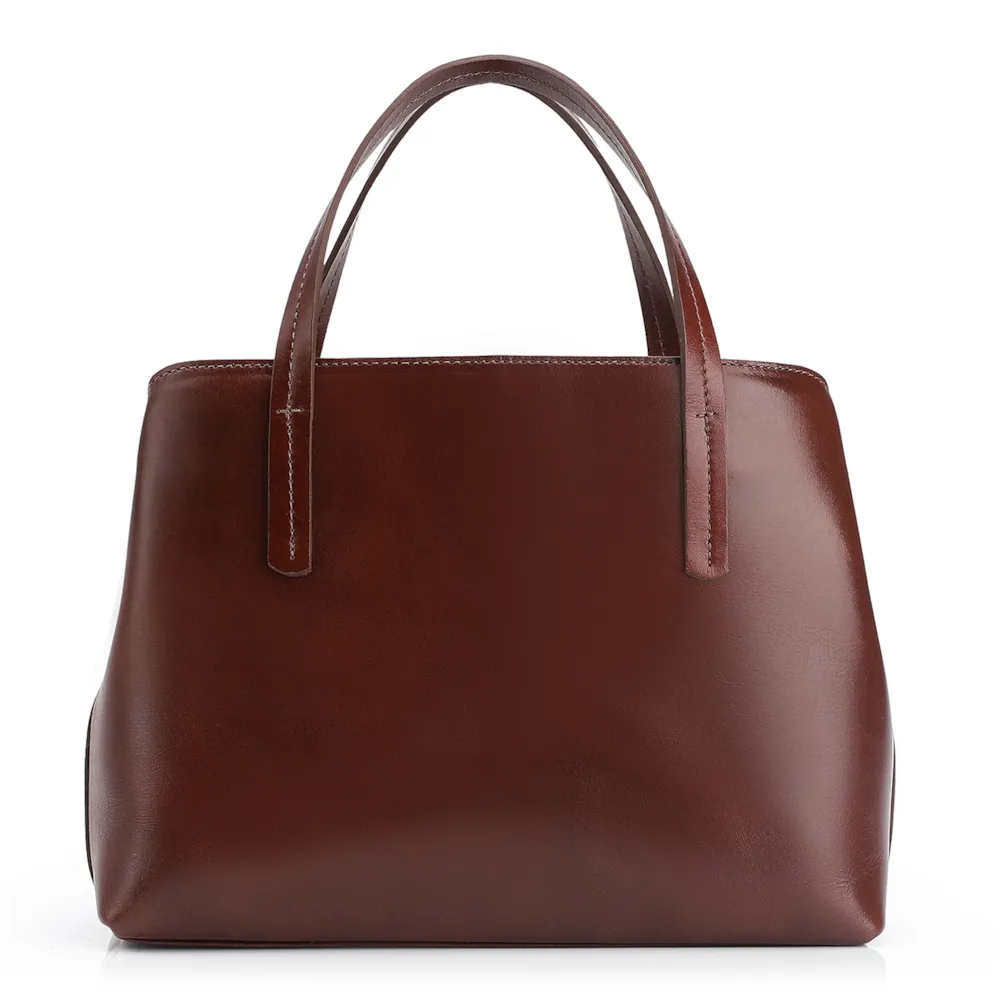 Bolsa Tote Couro Marrom - imagem 4