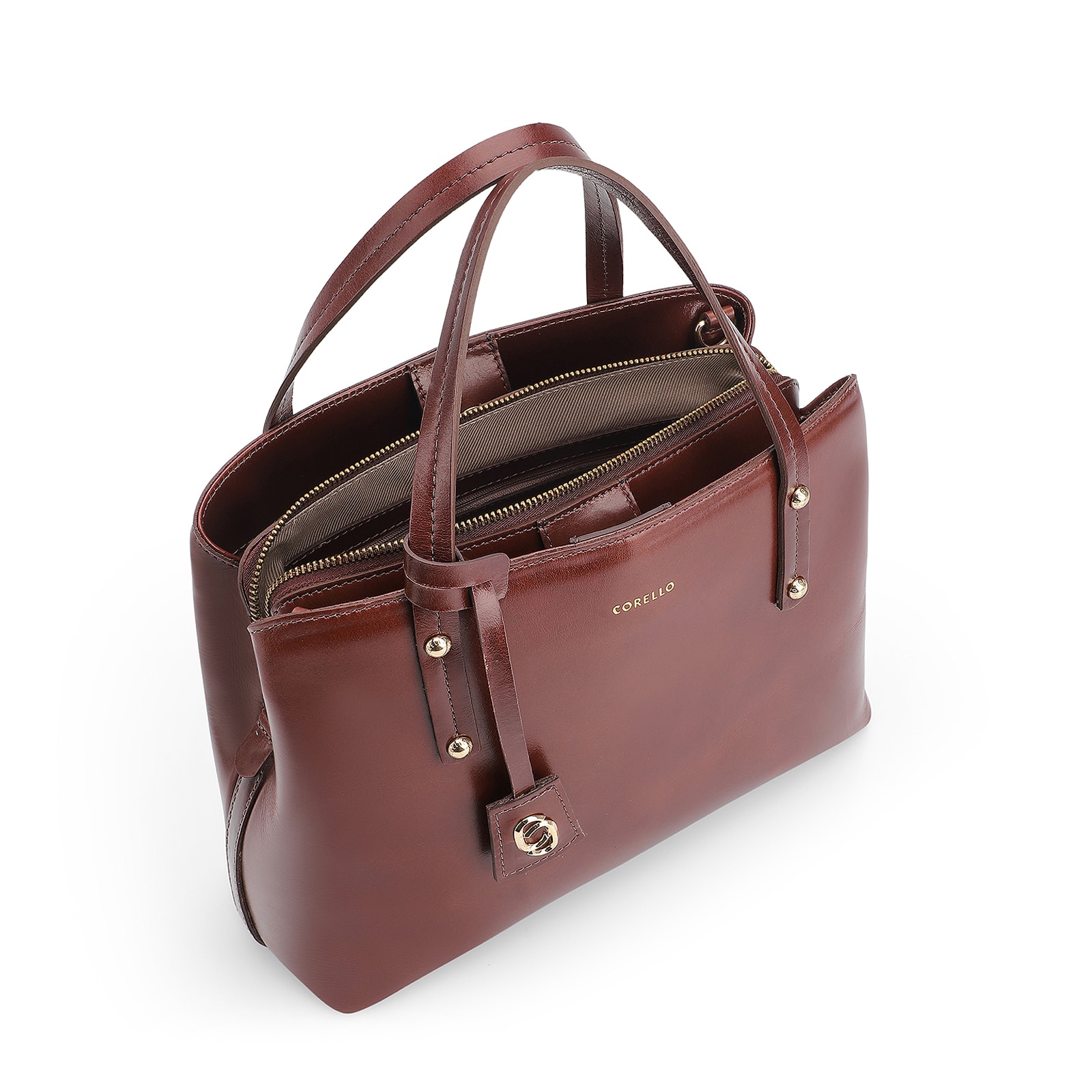 Bolsa Tote Couro Marrom