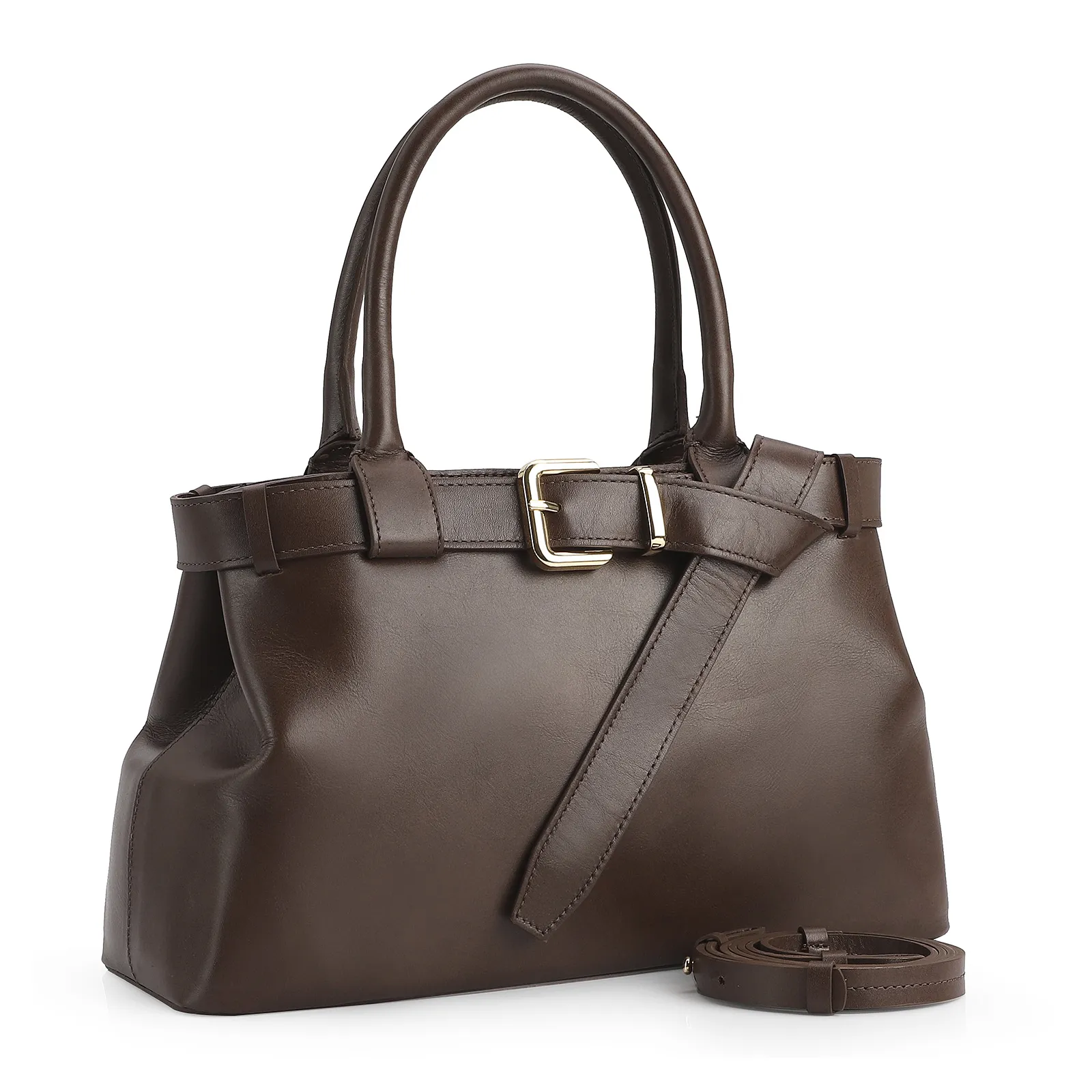 Bolsa Tote Couro Marrom