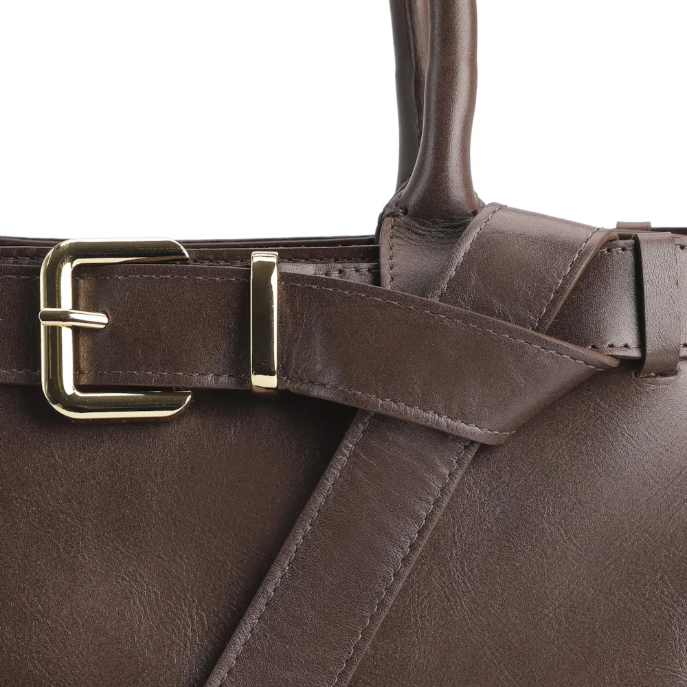 Bolsa Tote Couro Marrom - imagem 7