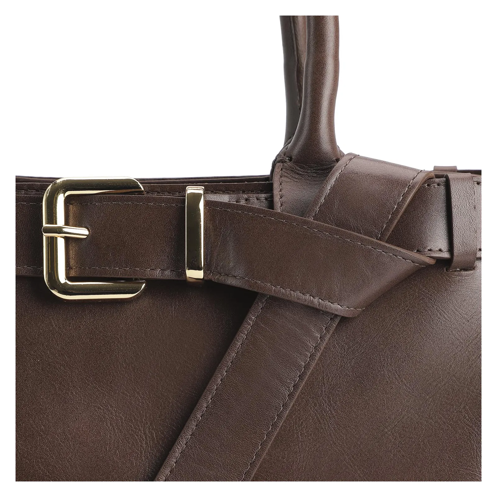 Bolsa Tote Couro Marrom