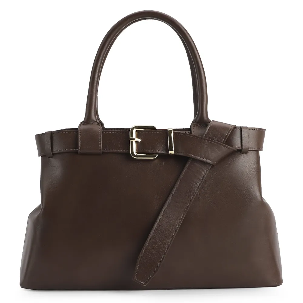 Bolsa Tote Couro Marrom