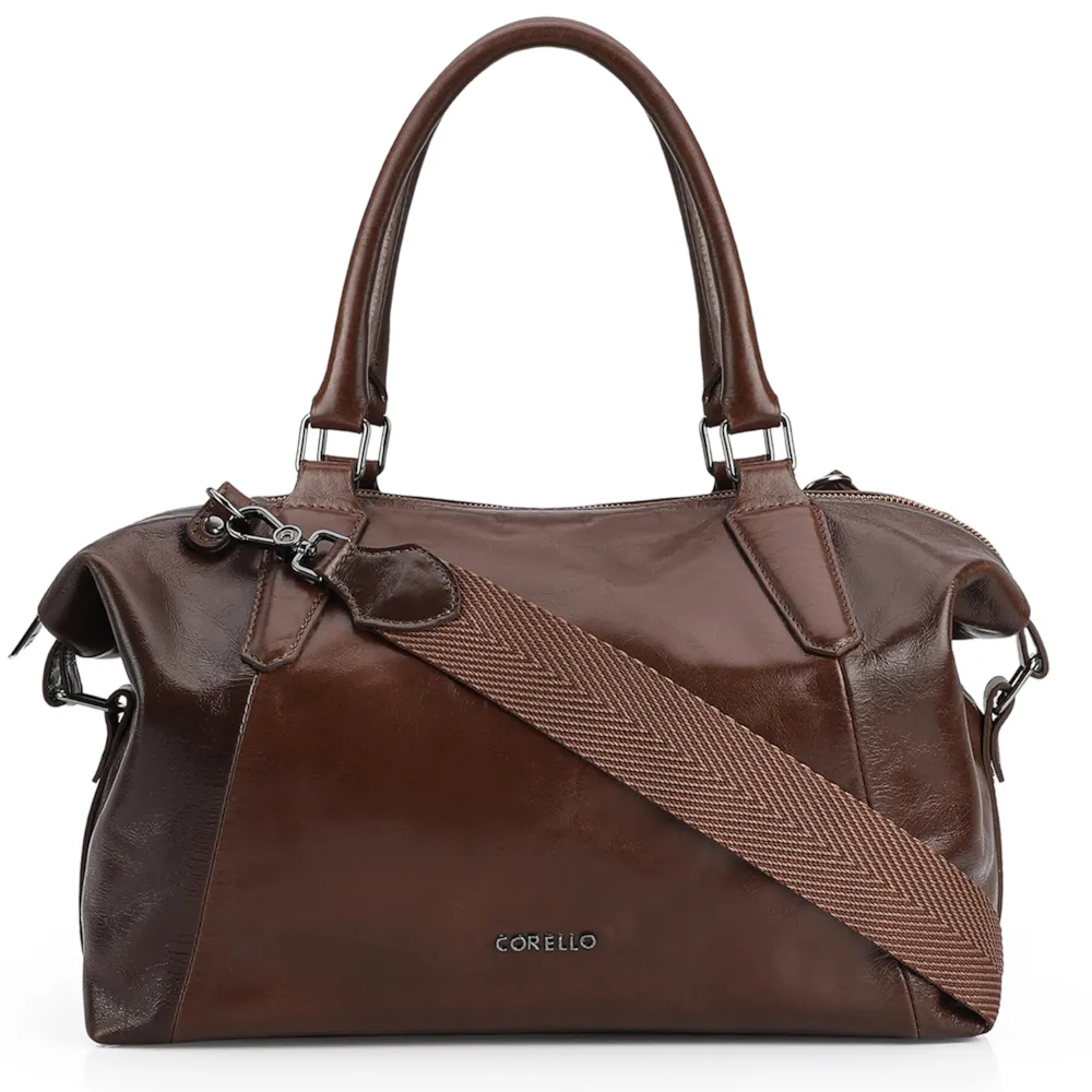 Bolsa Tote Couro Marrom