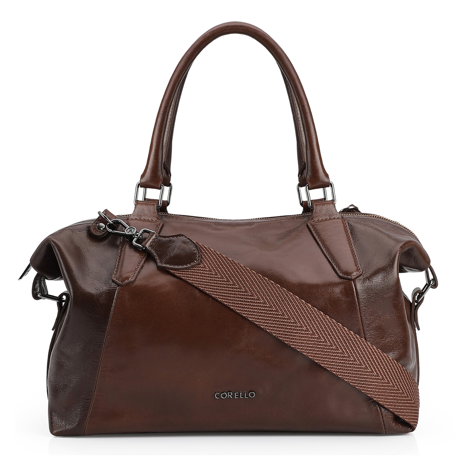Bolsa Tote Couro Marrom