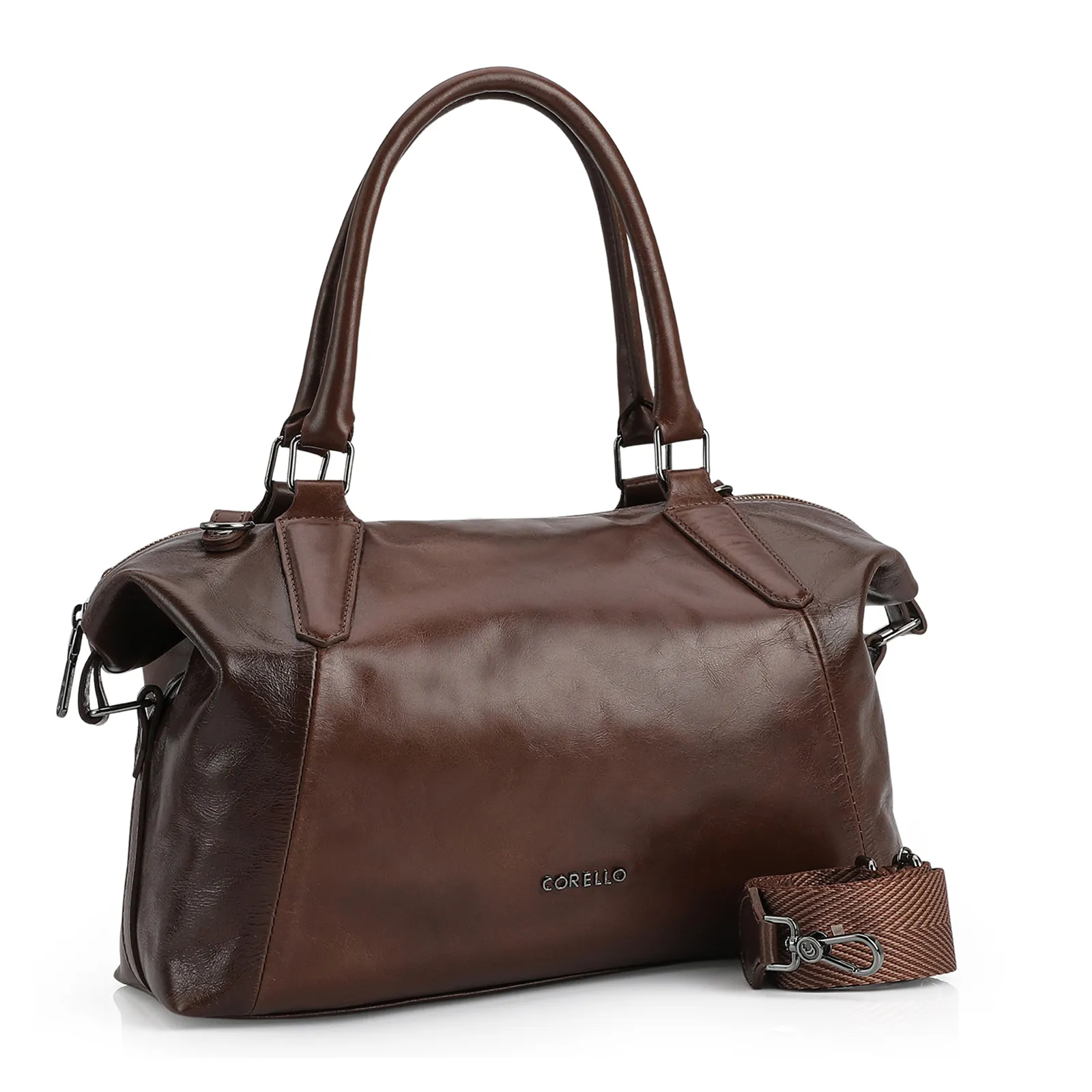 Bolsa Tote Couro Marrom