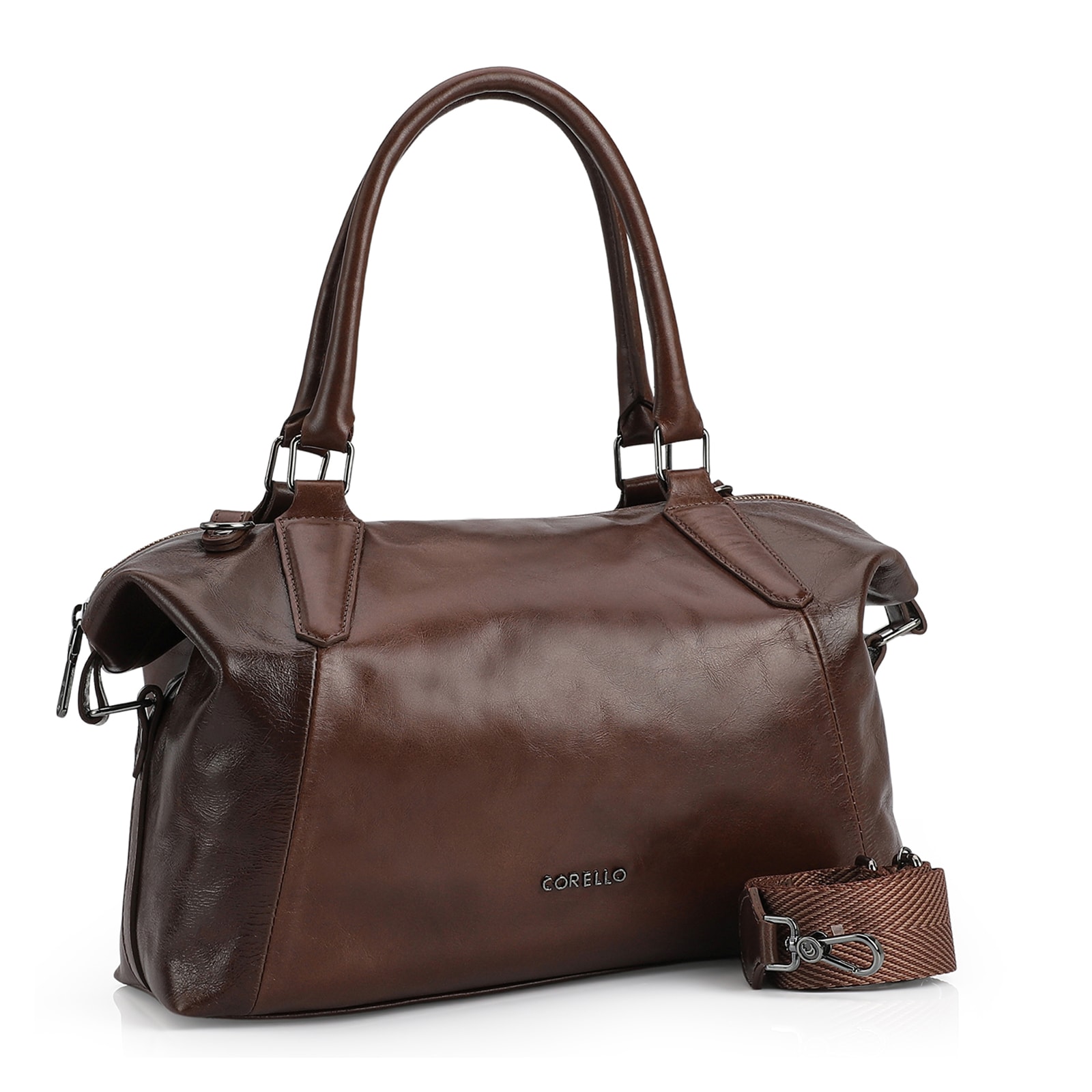 Bolsa Tote Couro Marrom