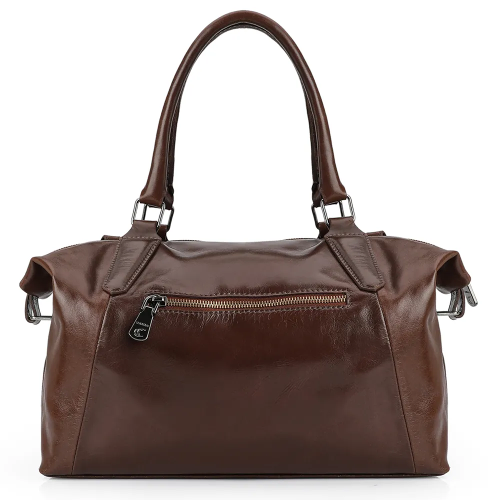 Bolsa Tote Couro Marrom - imagem 3