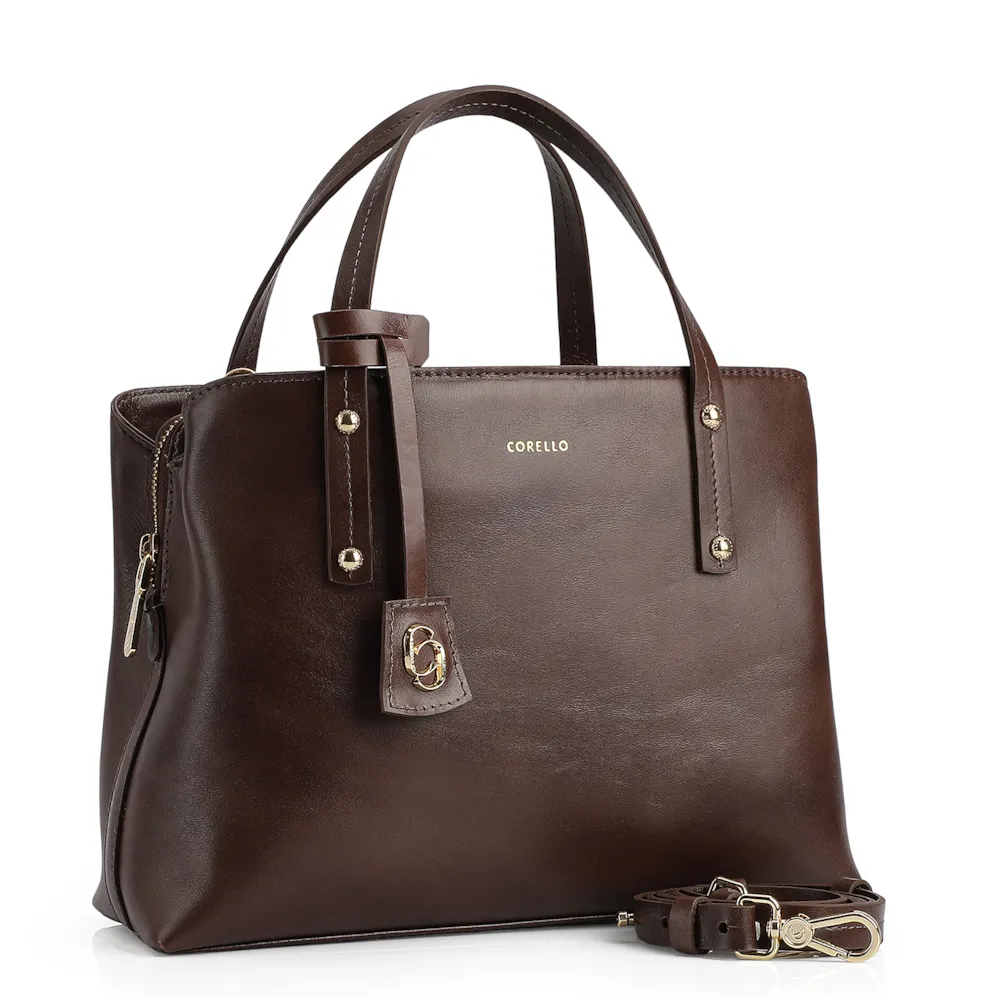 Bolsa Tote Couro Marrom - imagem 3