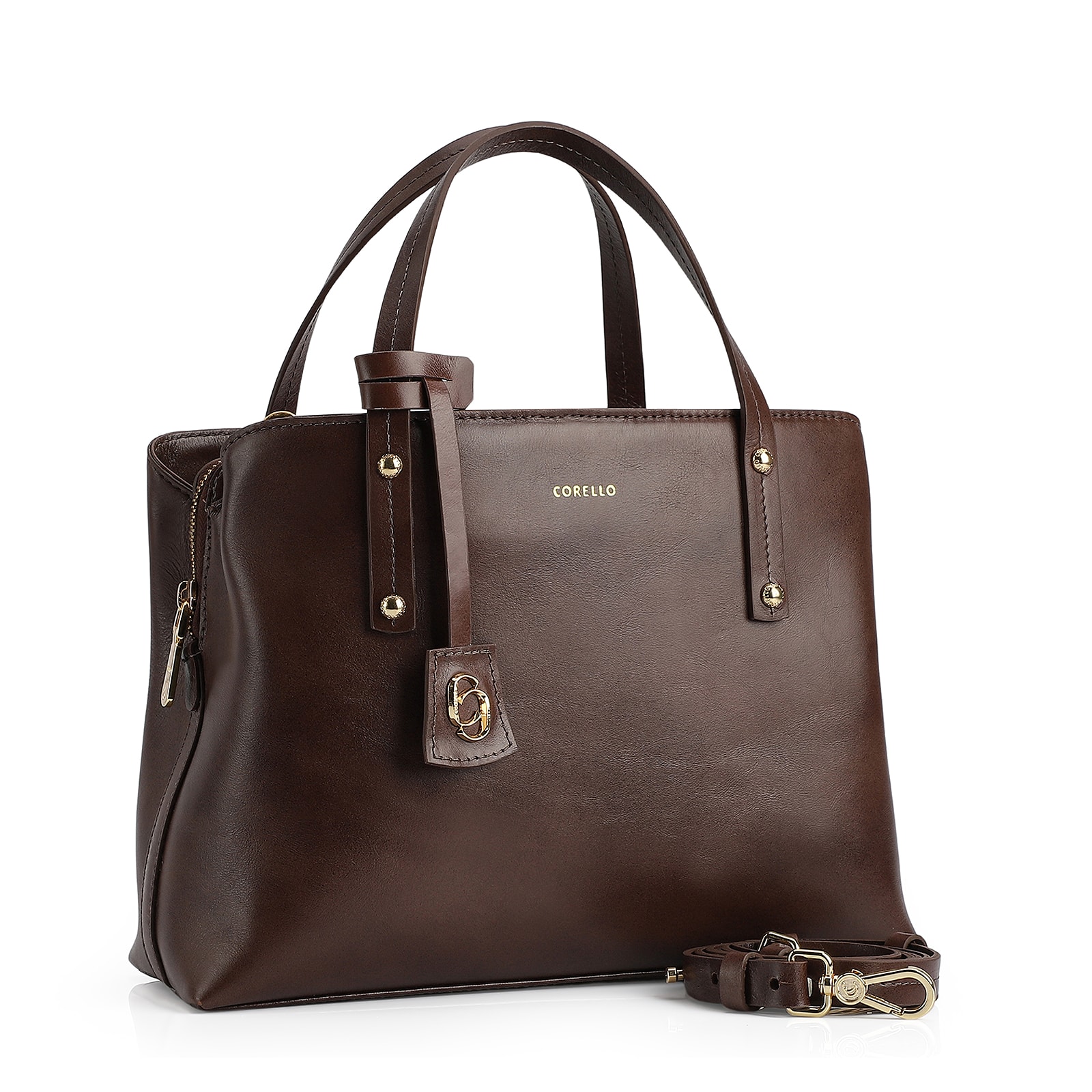 Bolsa Tote Couro Marrom