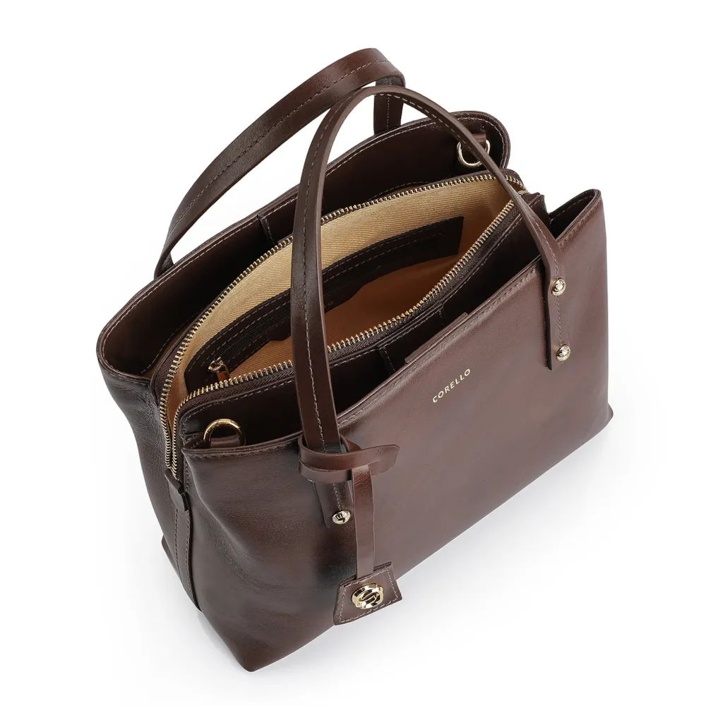 Bolsa Tote Couro Marrom - imagem 5