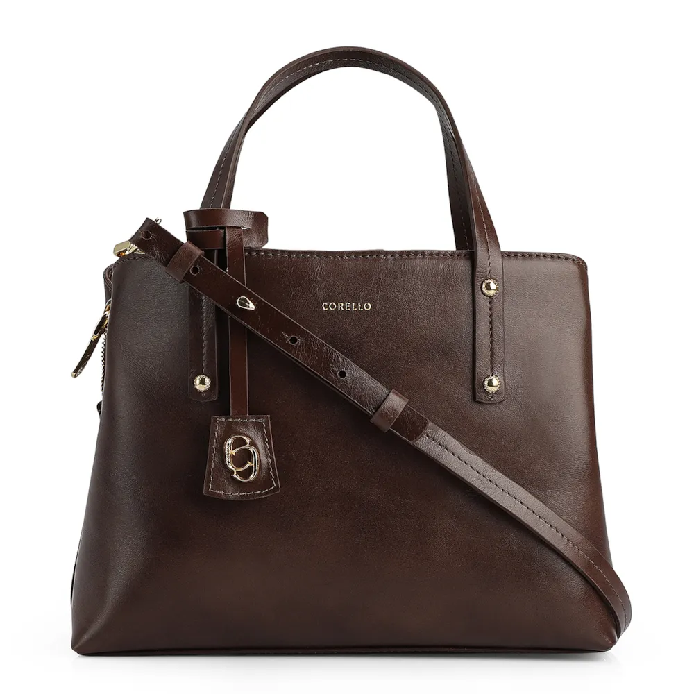 Bolsa Tote Couro Marrom