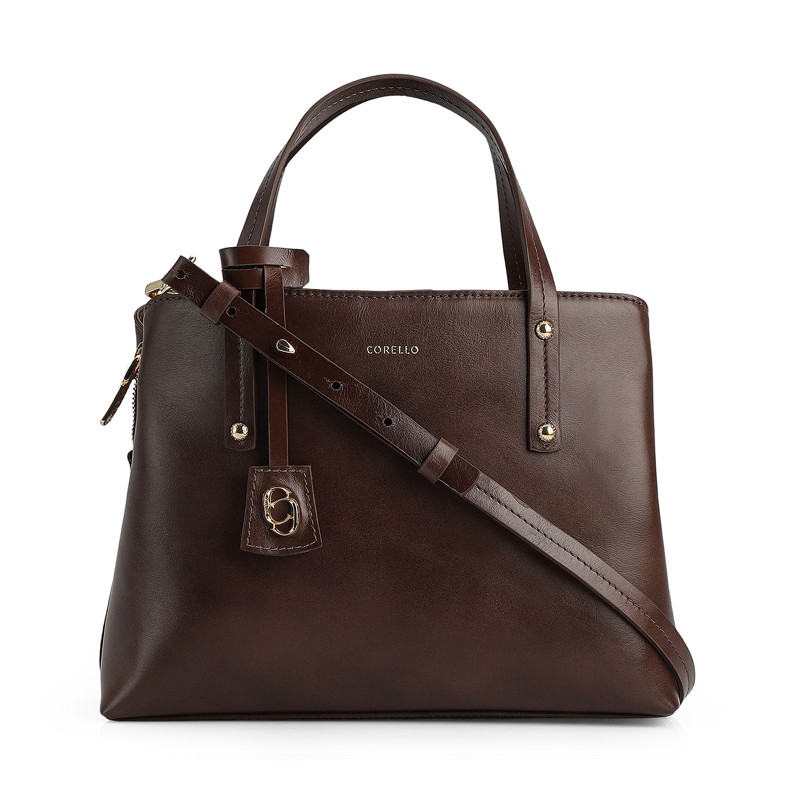 Bolsa Tote Couro Marrom