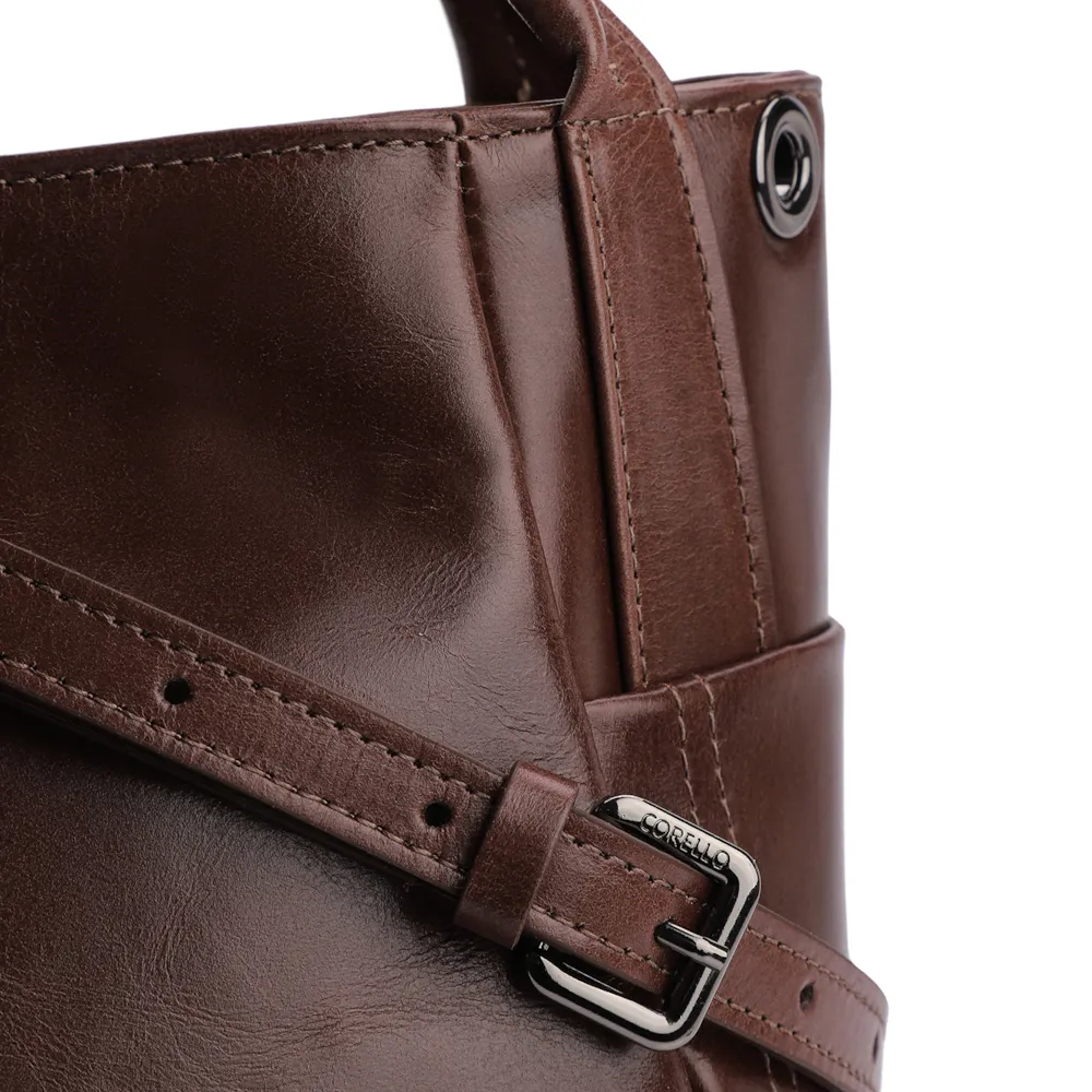 Bolsa Tote Couro Marrom - imagem 7