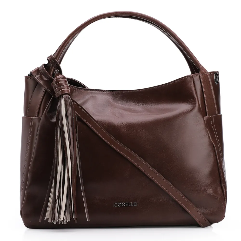 Bolsa Tote Couro Marrom