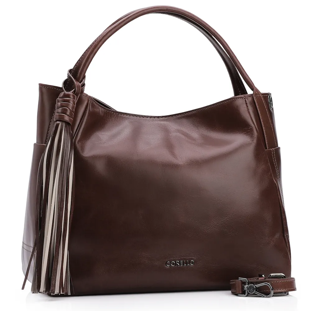 Bolsa Tote Couro Marrom - imagem 2