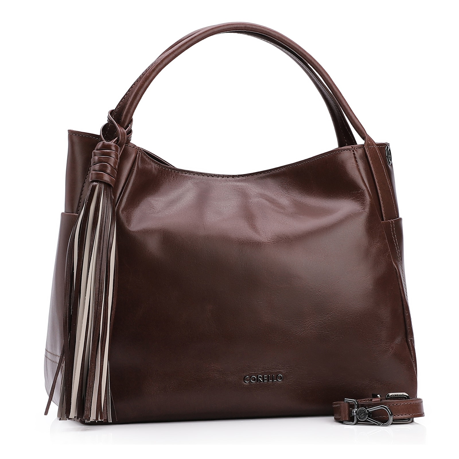 Bolsa Tote Couro Marrom