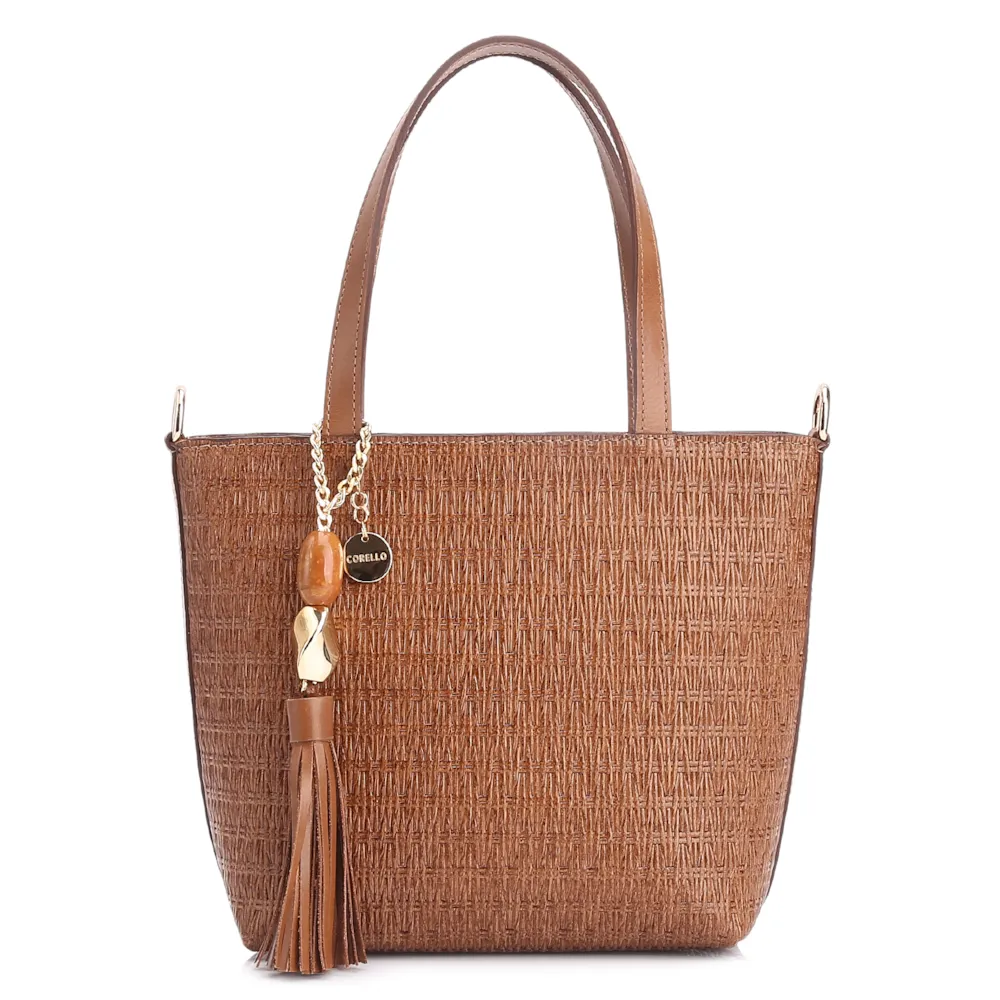 Bolsa Tote Couro Marrom