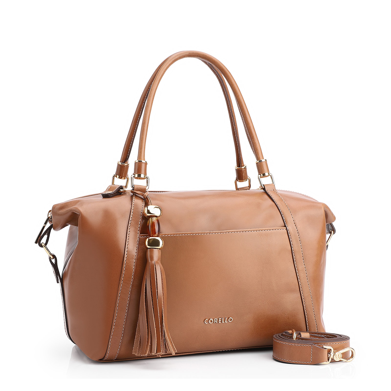 Bolsa Tote Couro Marrom
