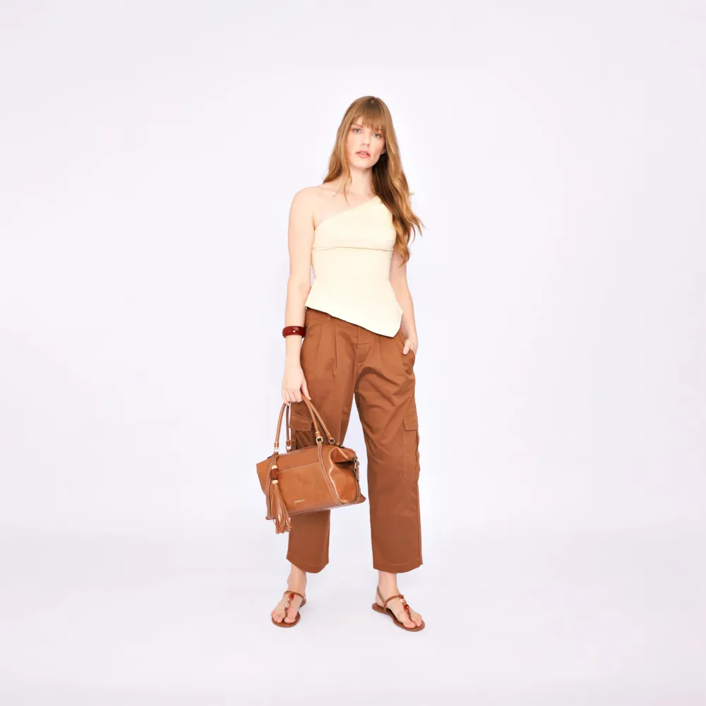 Bolsa Tote Couro Marrom - imagem 8