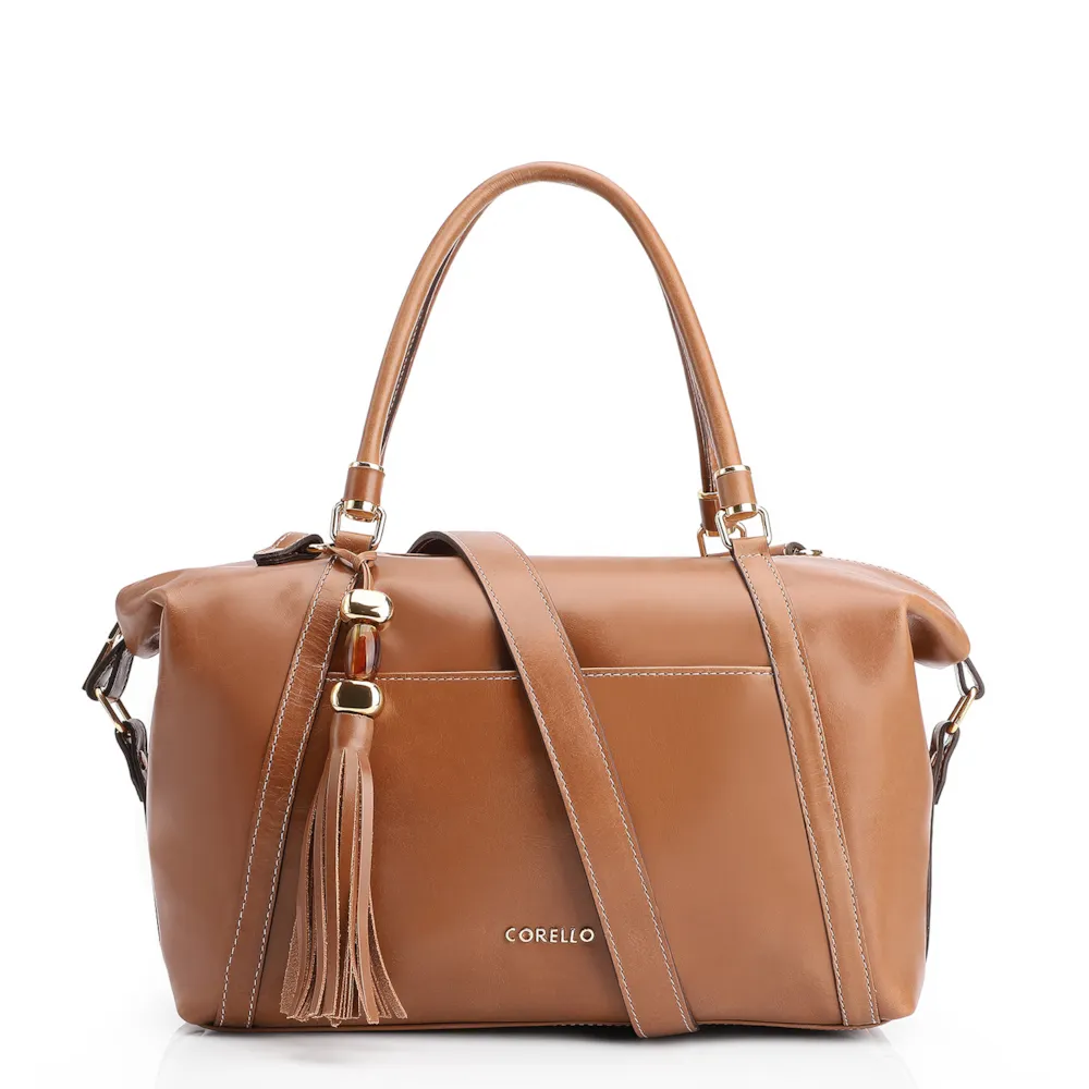 Bolsa Tote Couro Marrom