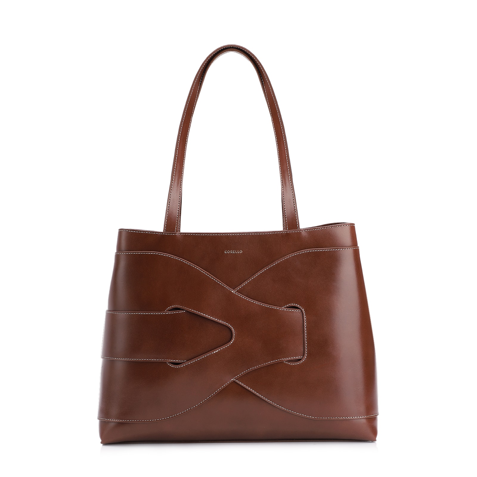 Bolsa Tote Couro Marrom