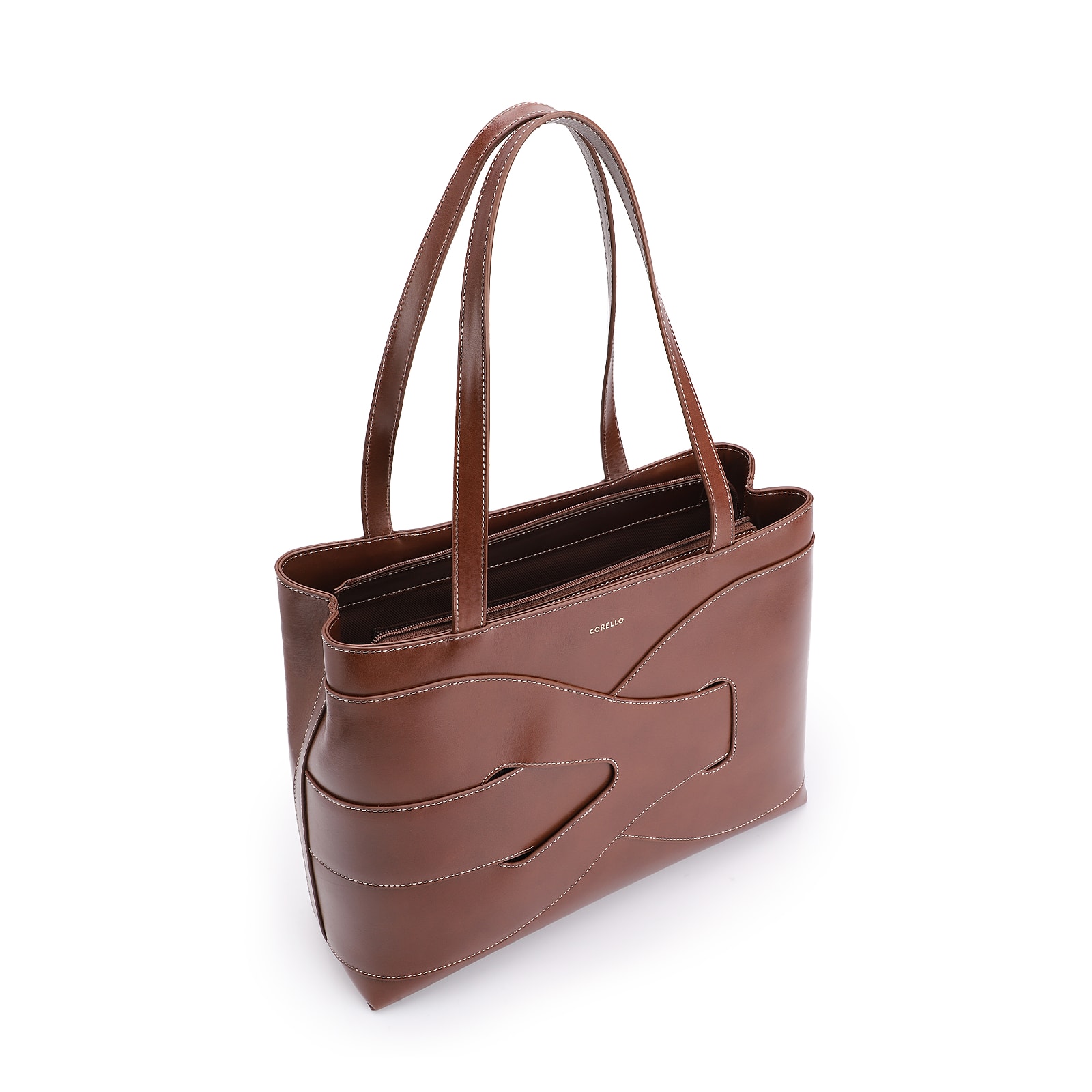 Bolsa Tote Couro Marrom