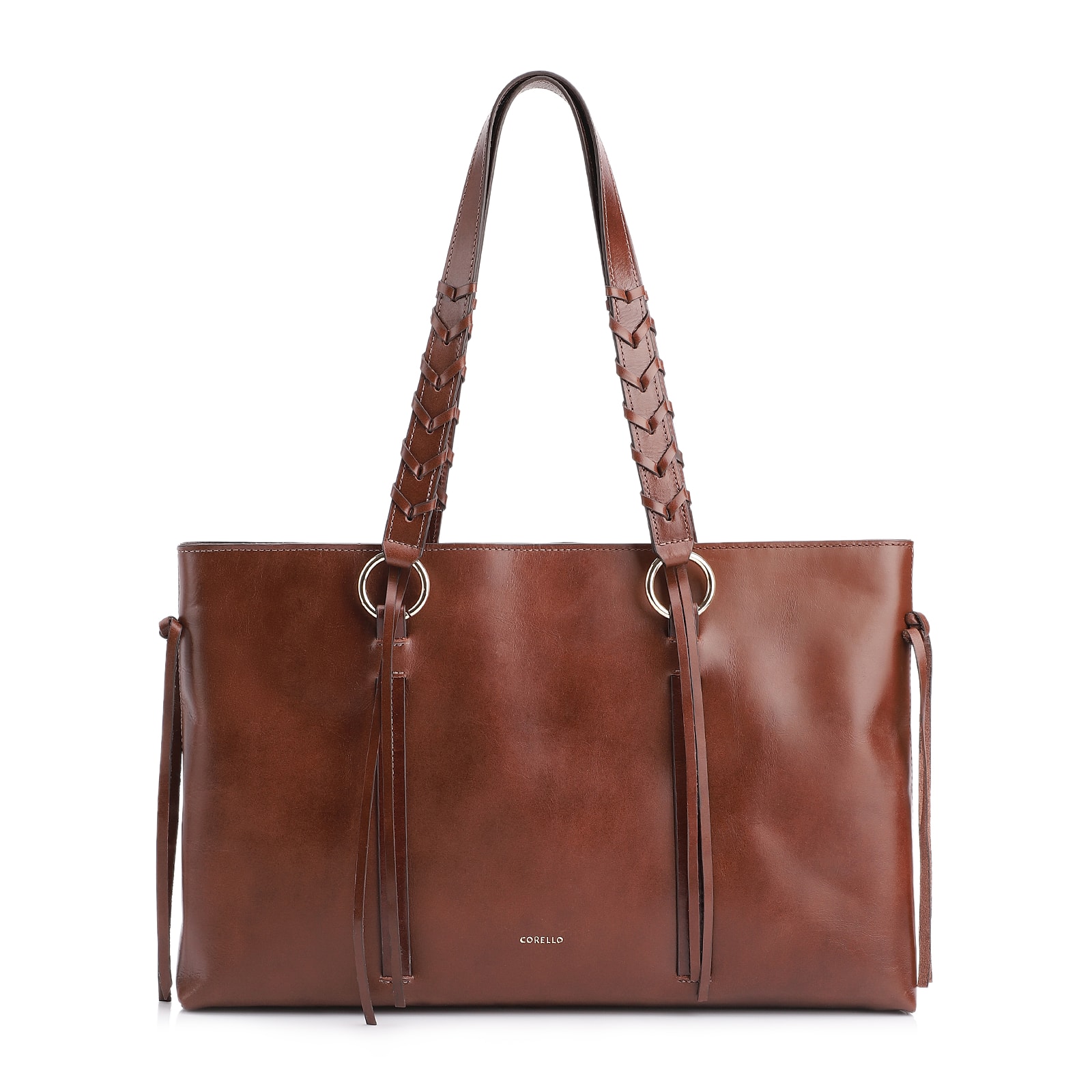 Bolsa Tote Couro Marrom