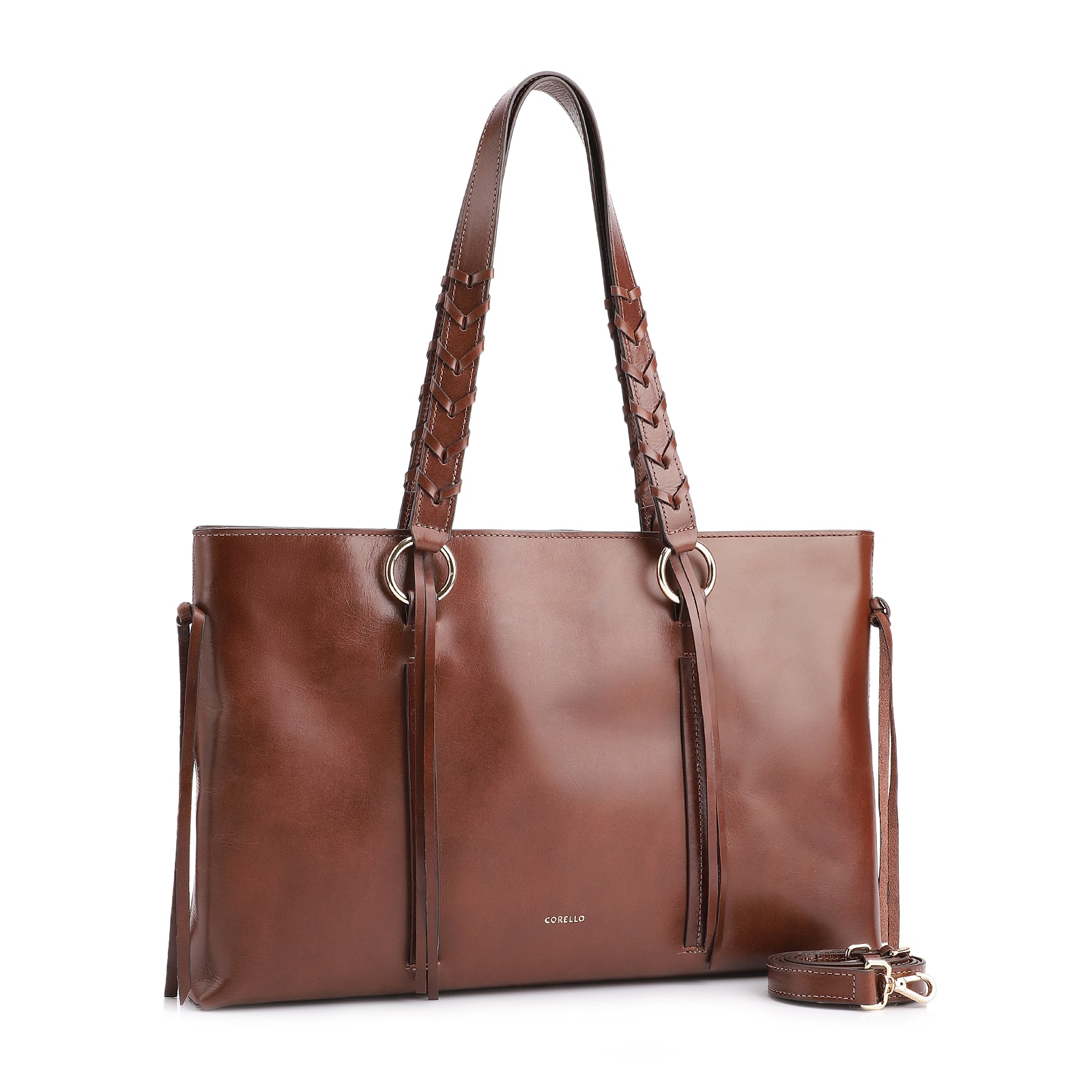 Bolsa Tote Couro Marrom