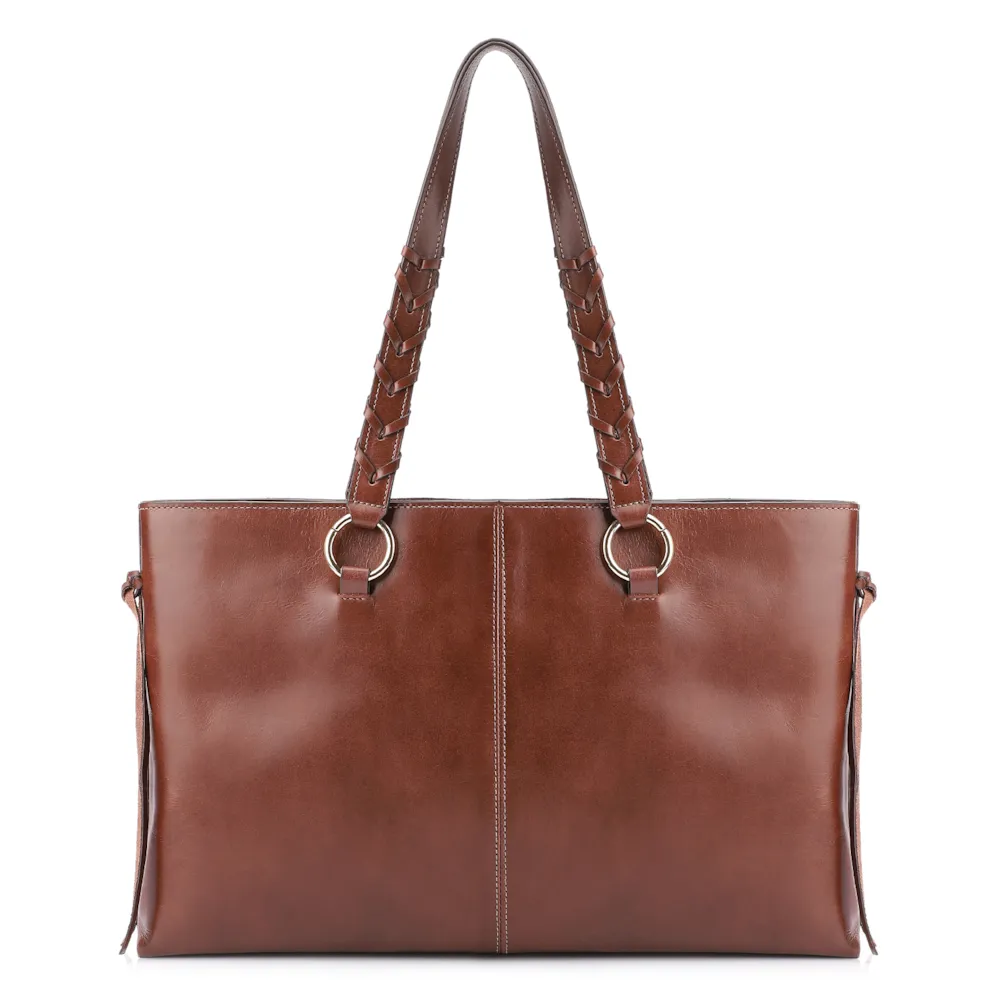 Bolsa Tote Couro Marrom - imagem 3