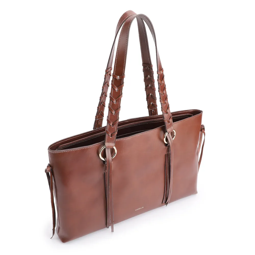 Bolsa Tote Couro Marrom - imagem 4