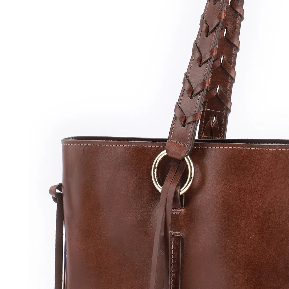 Bolsa Tote Couro Marrom - imagem 5