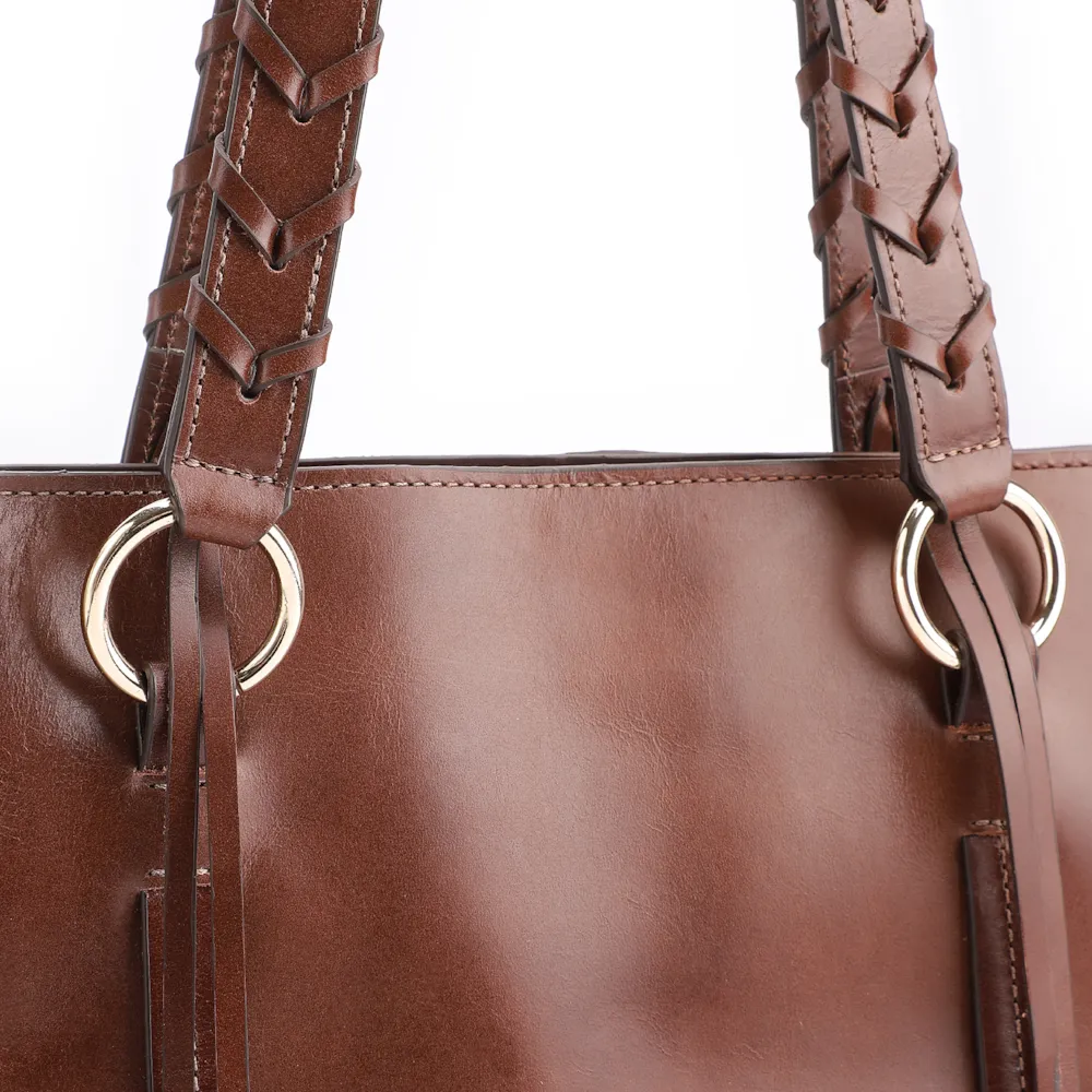 Bolsa Tote Couro Marrom - imagem 7
