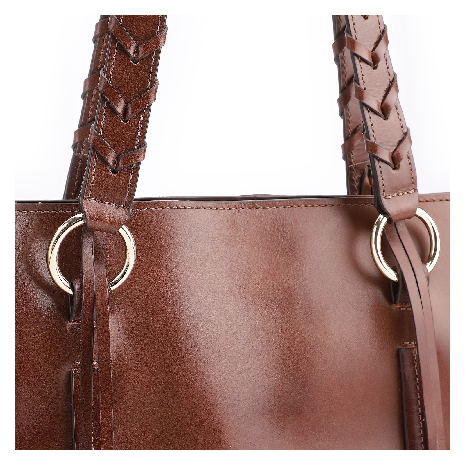 Bolsa Tote Couro Marrom