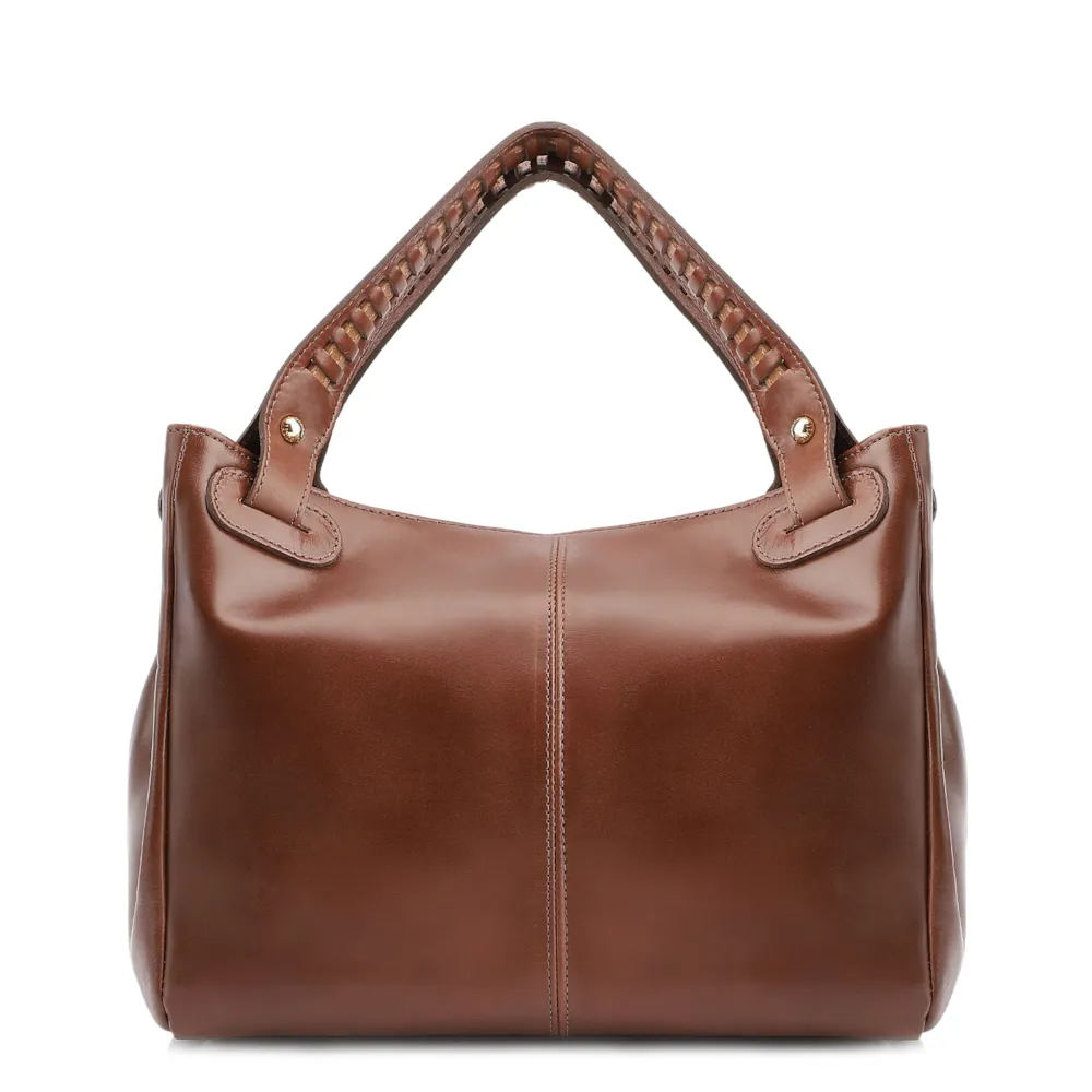 Bolsa Tote Couro Marrom - imagem 3