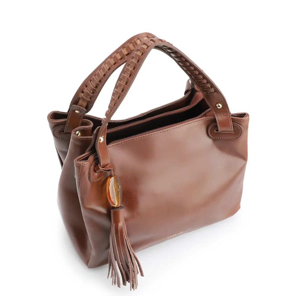 Bolsa Tote Couro Marrom - imagem 4