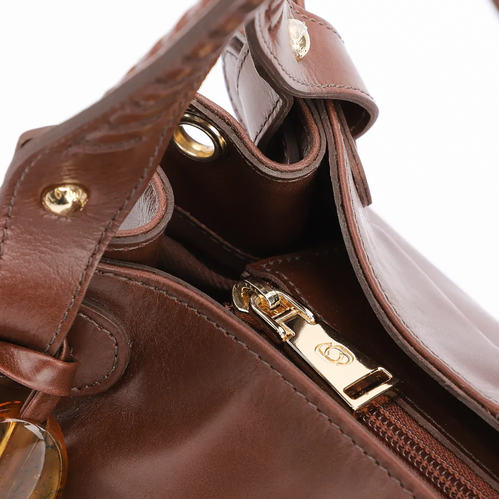 Bolsa Tote Couro Marrom - imagem 5