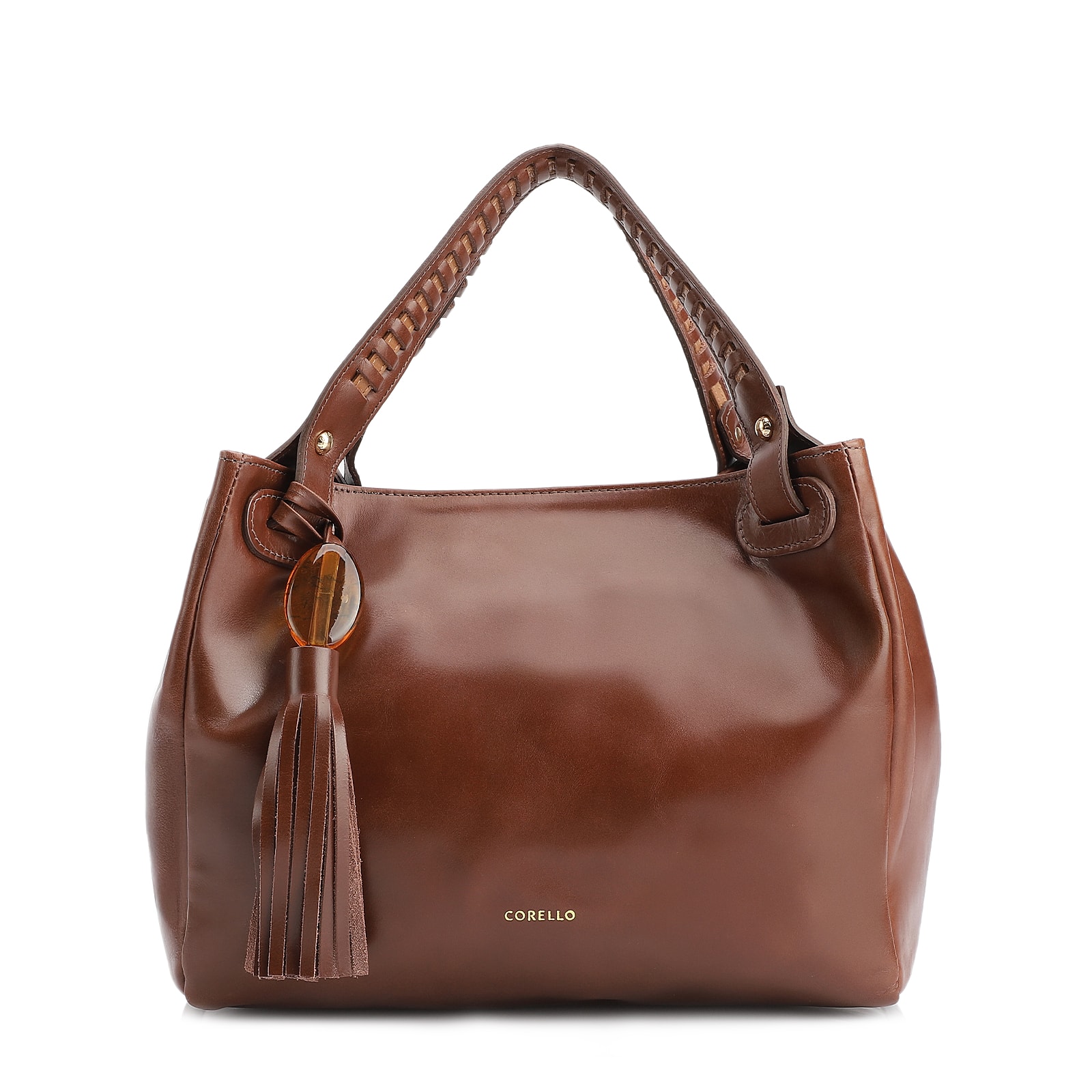 Bolsa Tote Couro Marrom