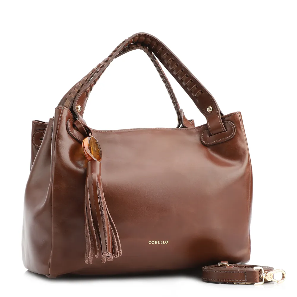 Bolsa Tote Couro Marrom - imagem 2