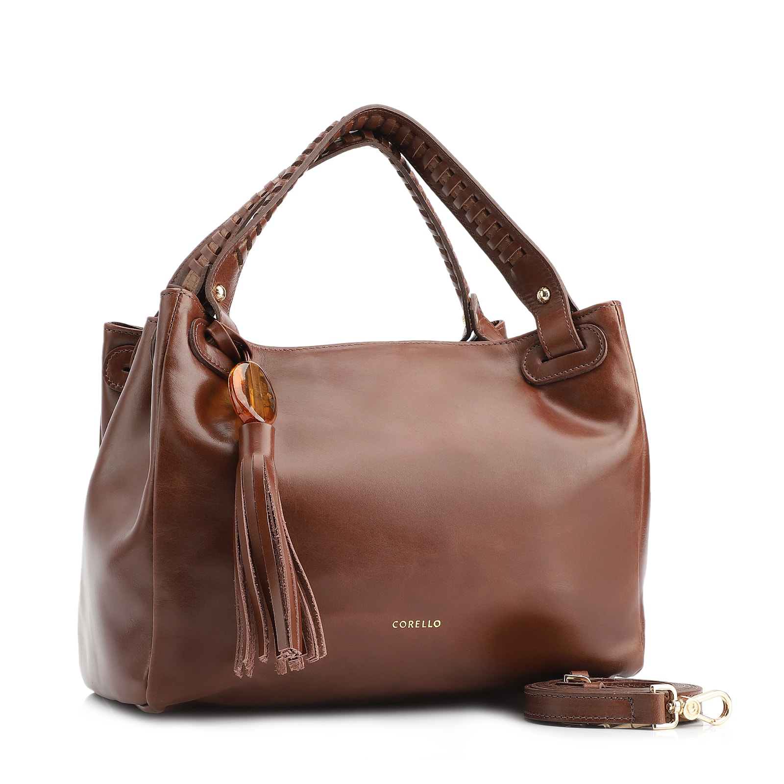 Bolsa Tote Couro Marrom