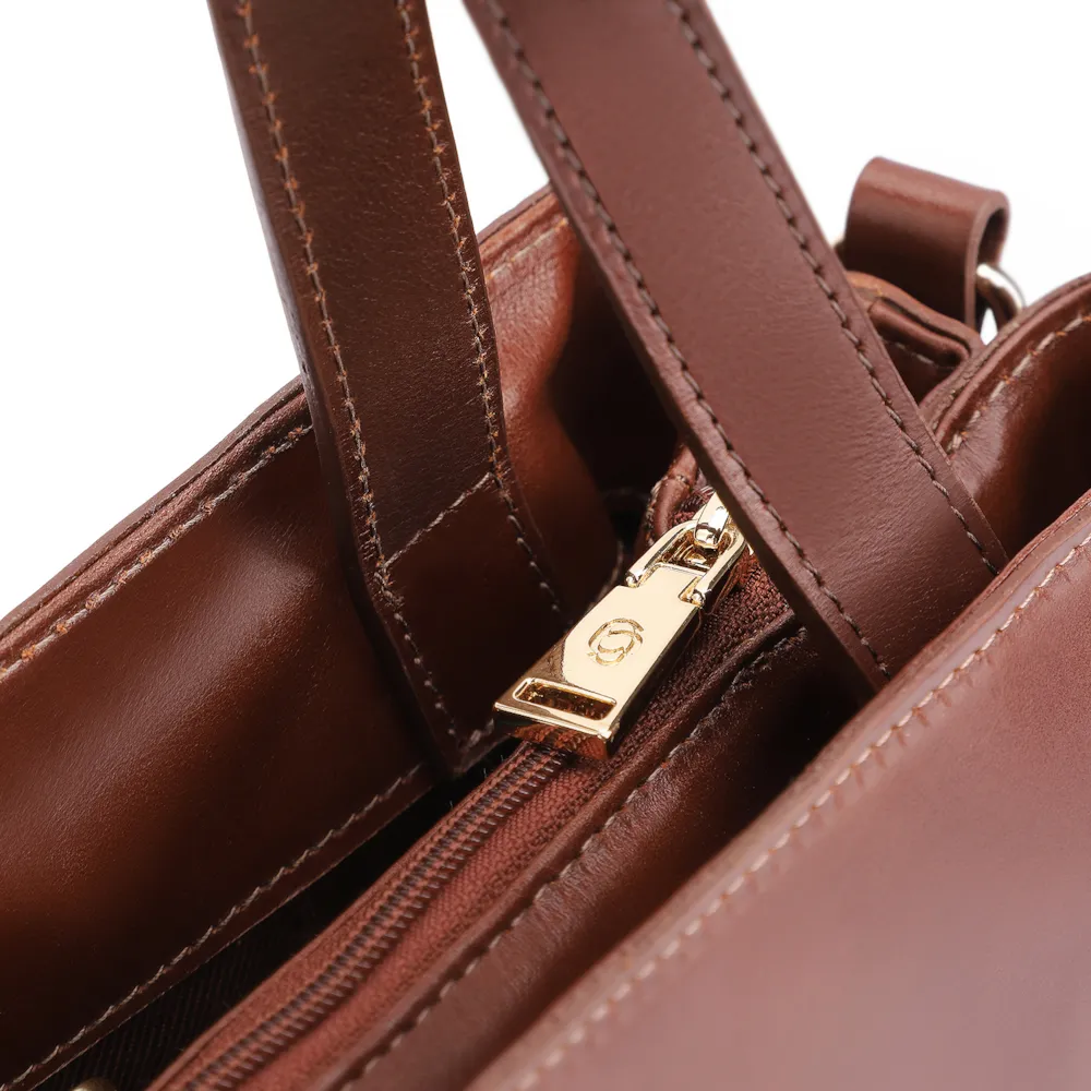 Bolsa Tote Couro Marrom - imagem 5