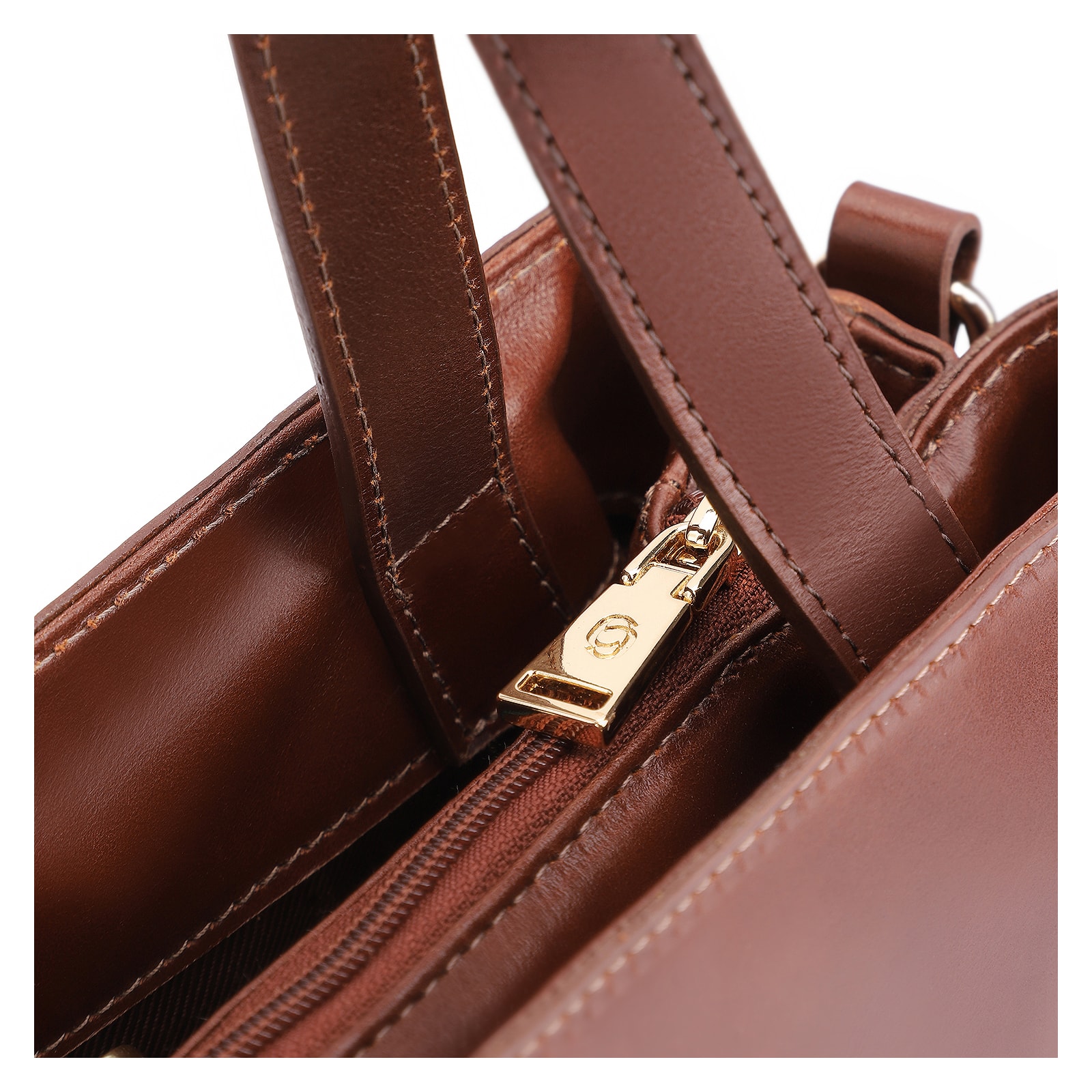 Bolsa Tote Couro Marrom